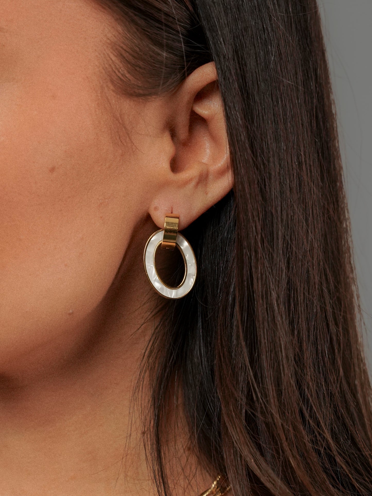 Boucles d'oreilles nacrées - 1461