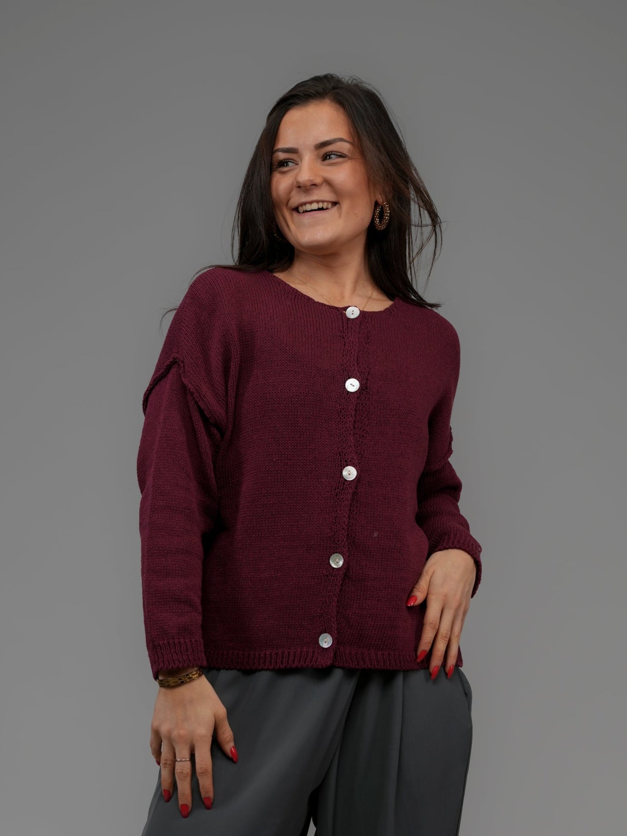 Cardigan bordeaux