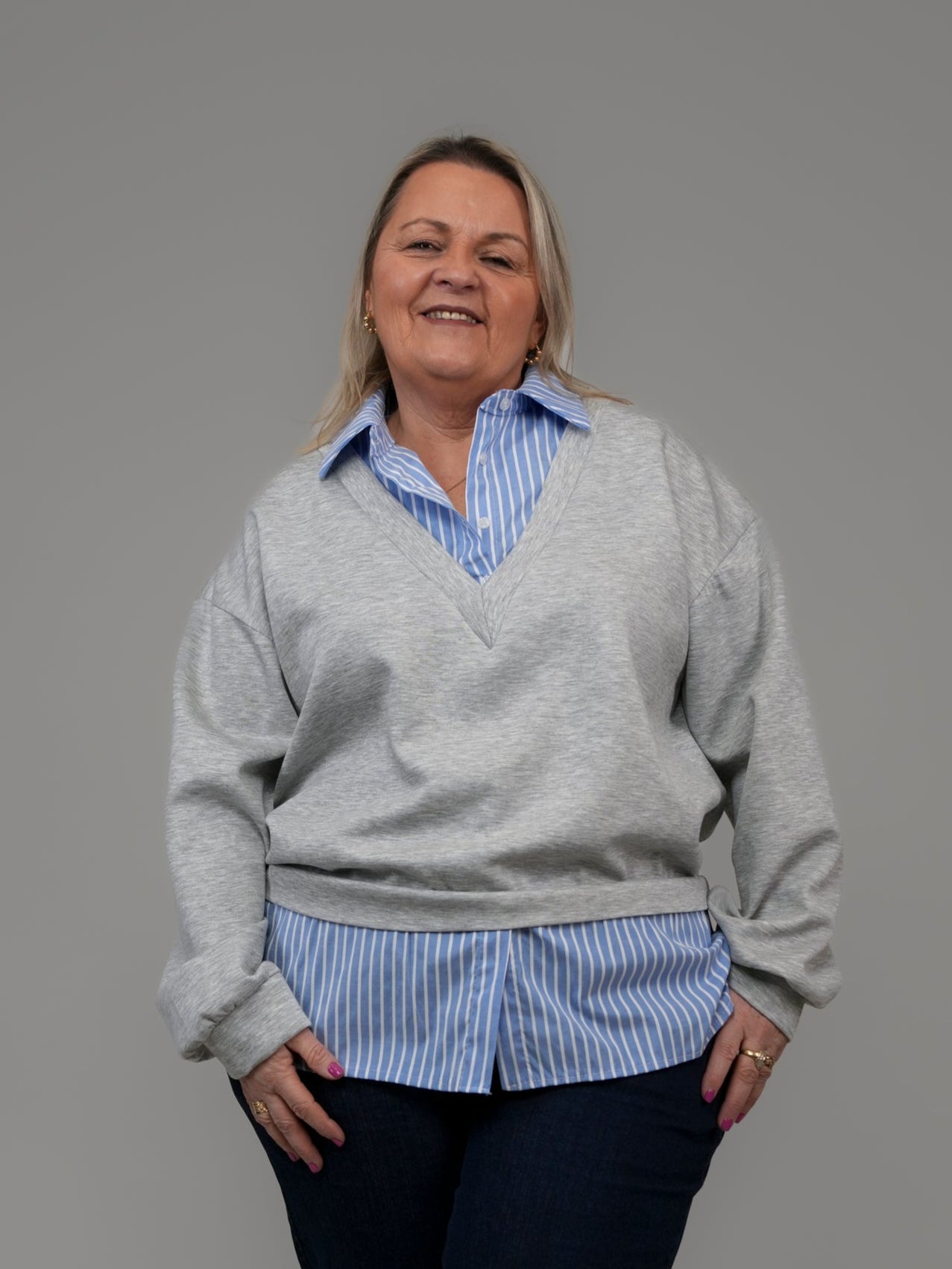 Pull à col chemise