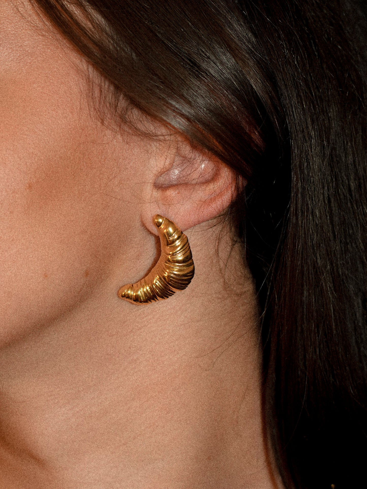 Boucles d'oreilles croissant