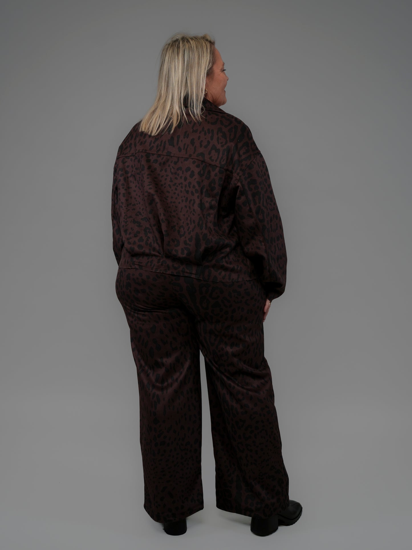 Veste léopard choco