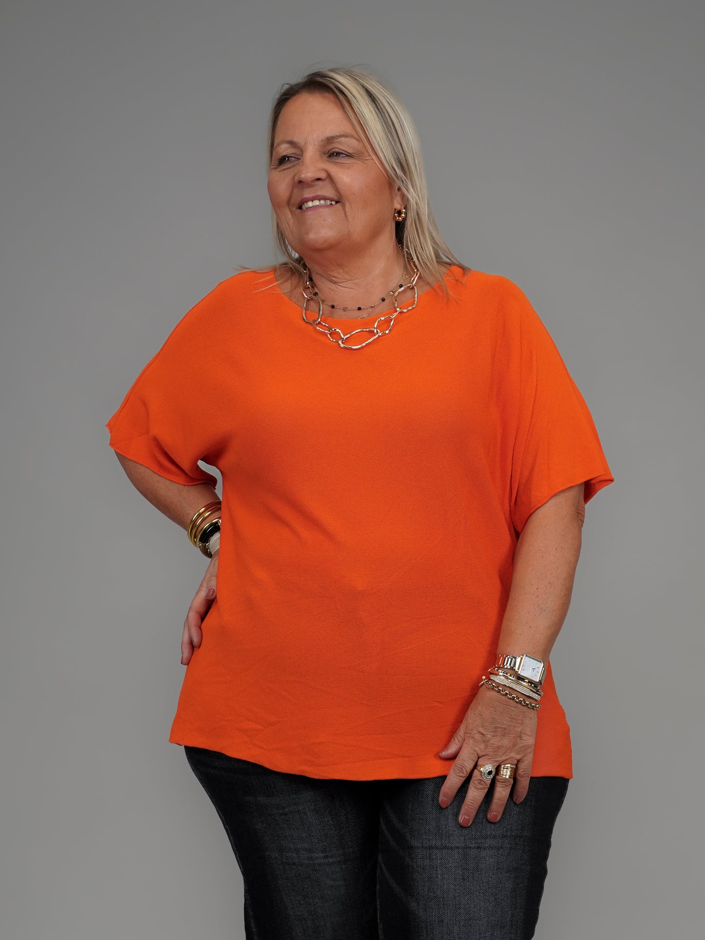 T-shirt uni orange