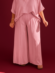 Pantalon palazzo rose - 1826