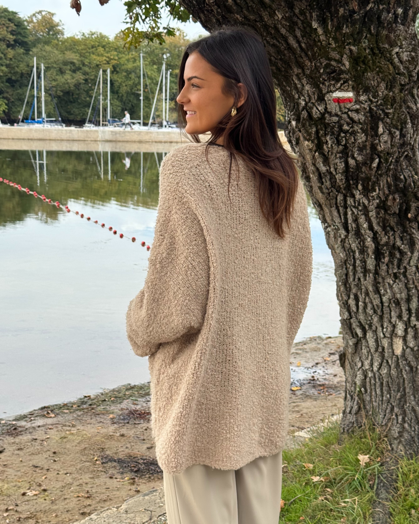 Gilet à poches camel