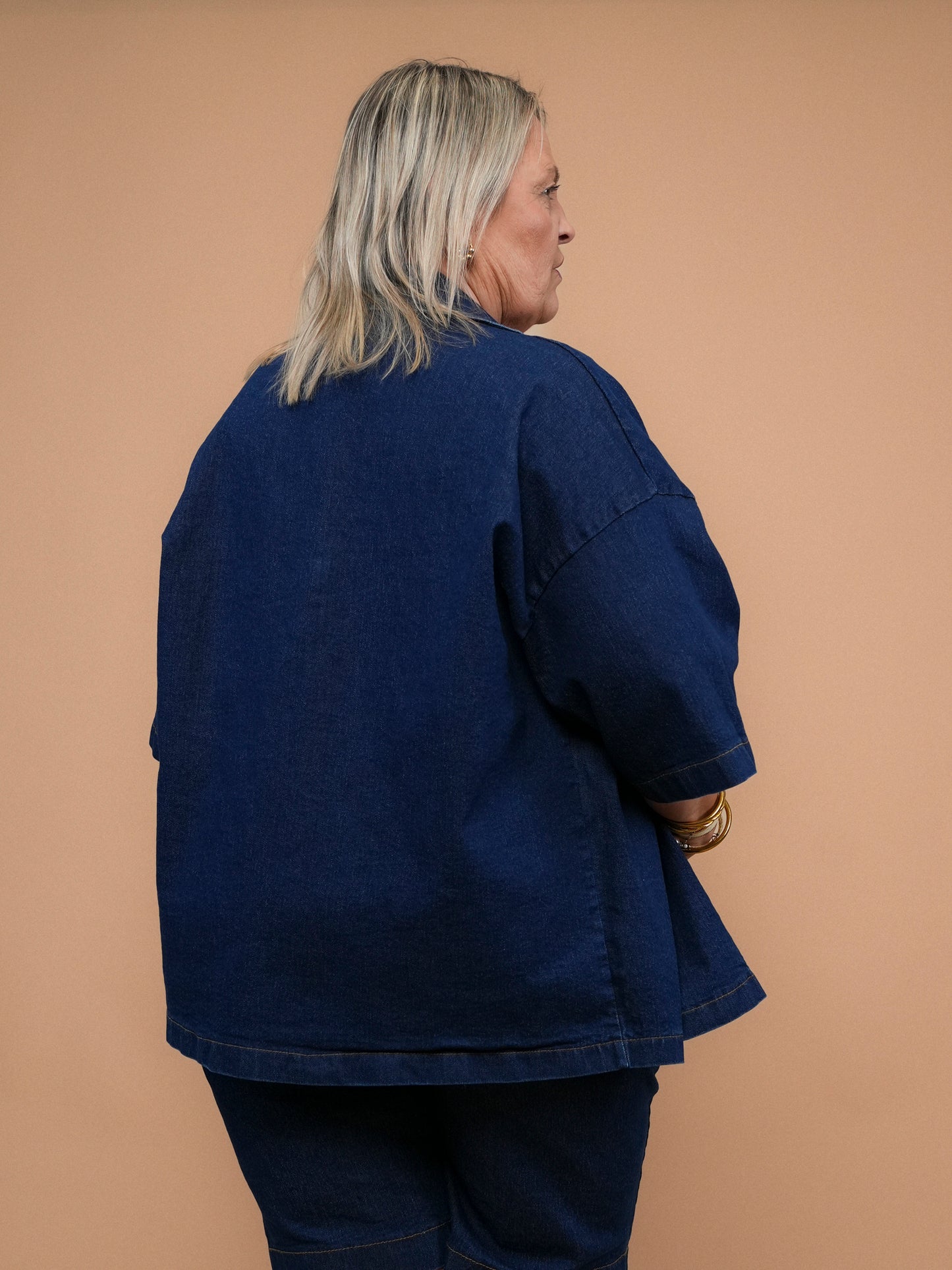 Veste boxy en denim - 1684