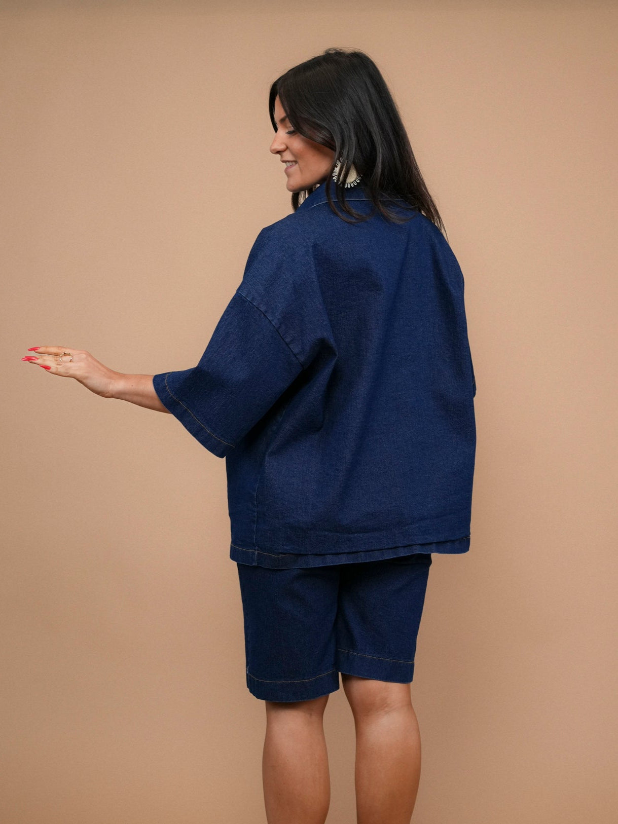 Veste boxy en denim - 1684