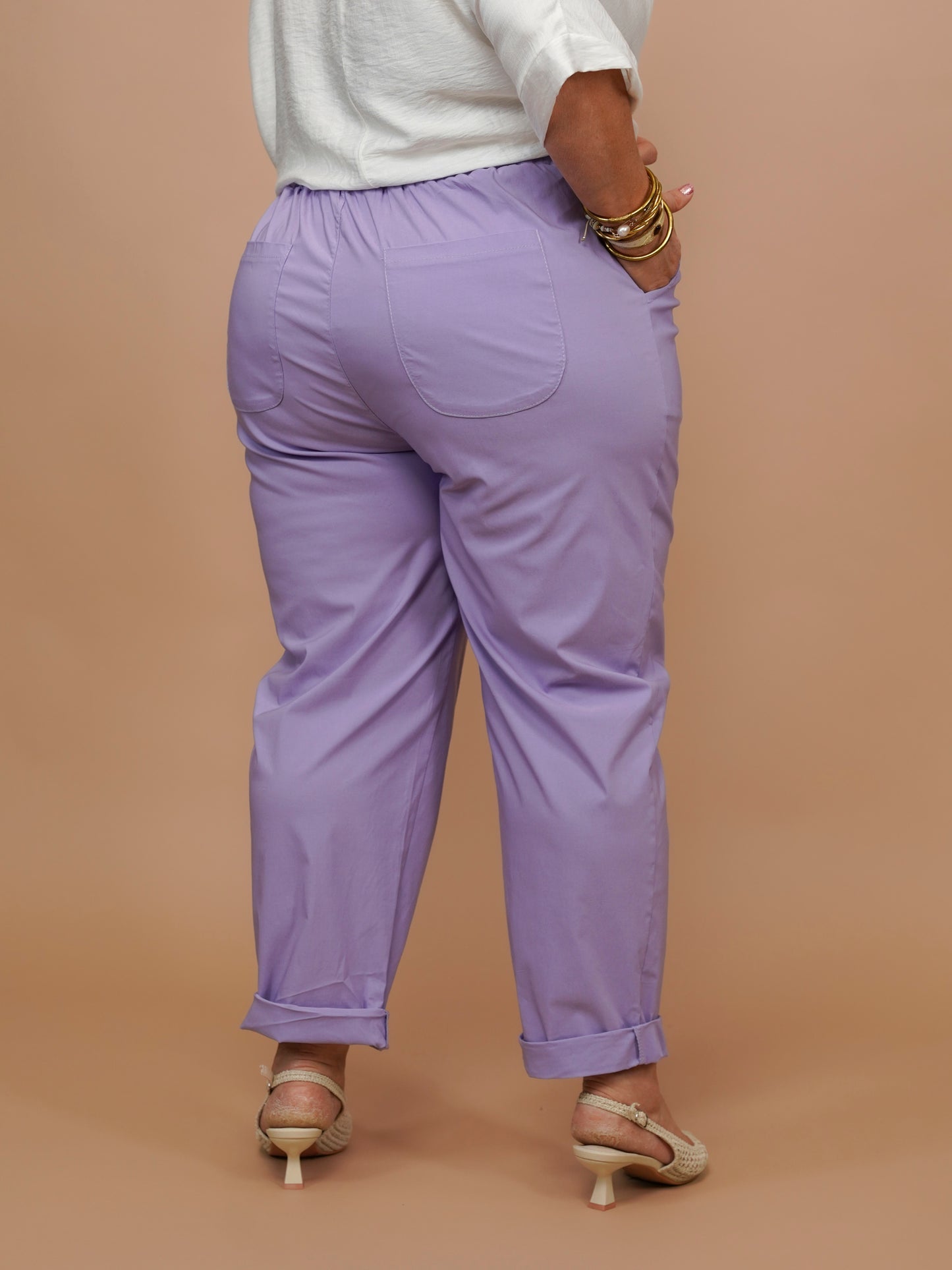 Pantalon extensible Nomad lilas