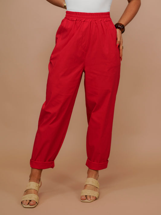 Pantalon extensible Nomad rouge