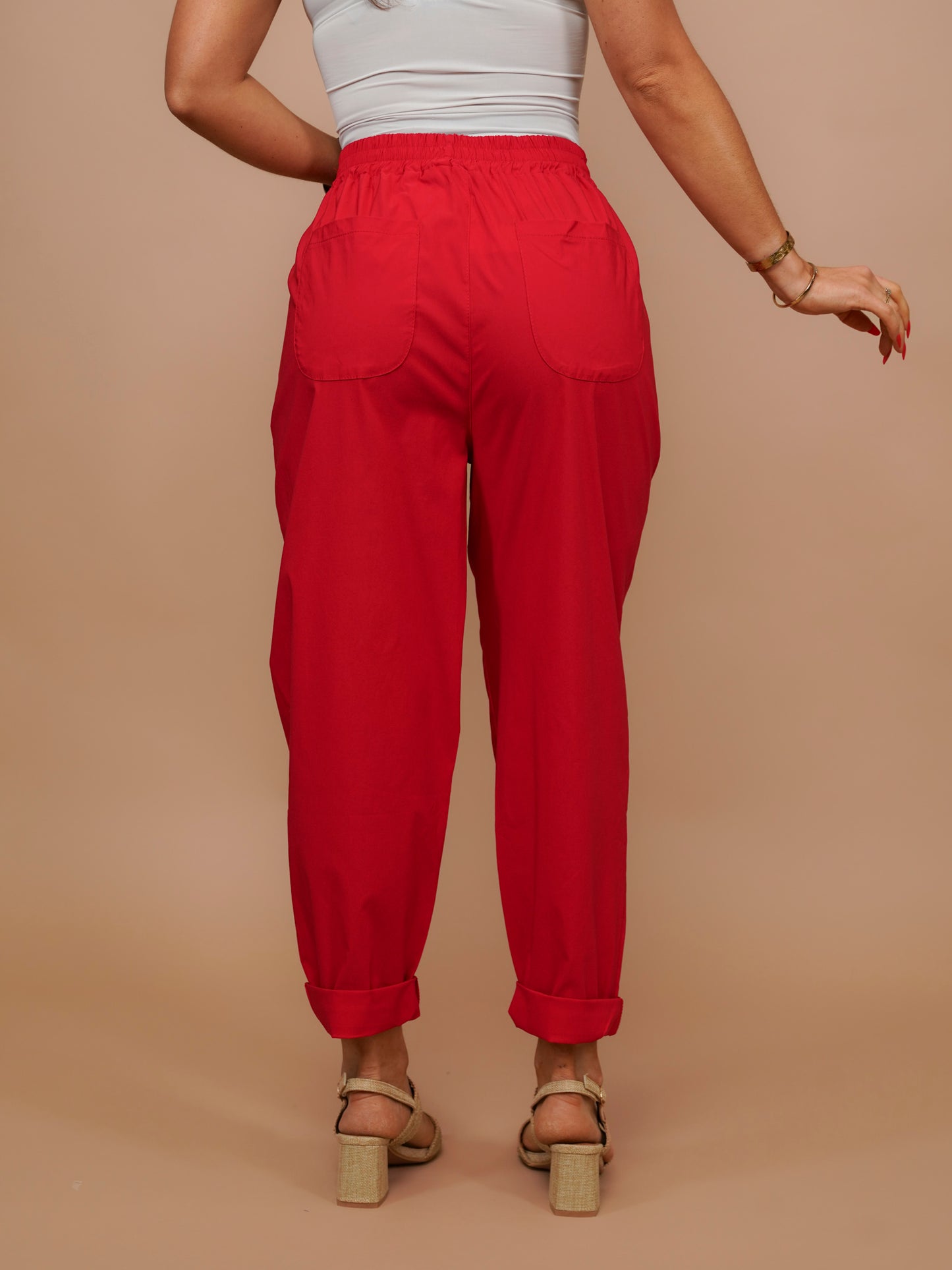 Pantalon extensible Nomad rouge