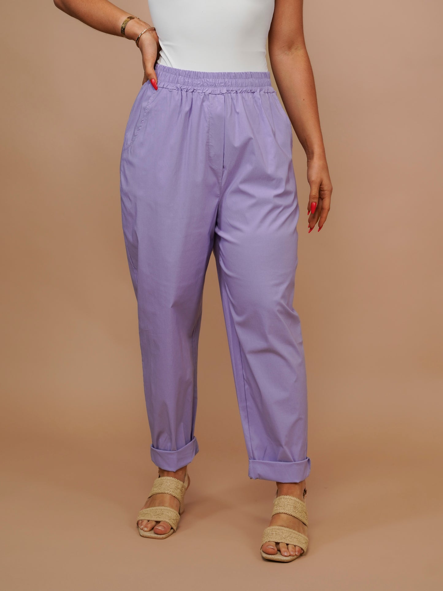 Pantalon extensible Nomad lilas
