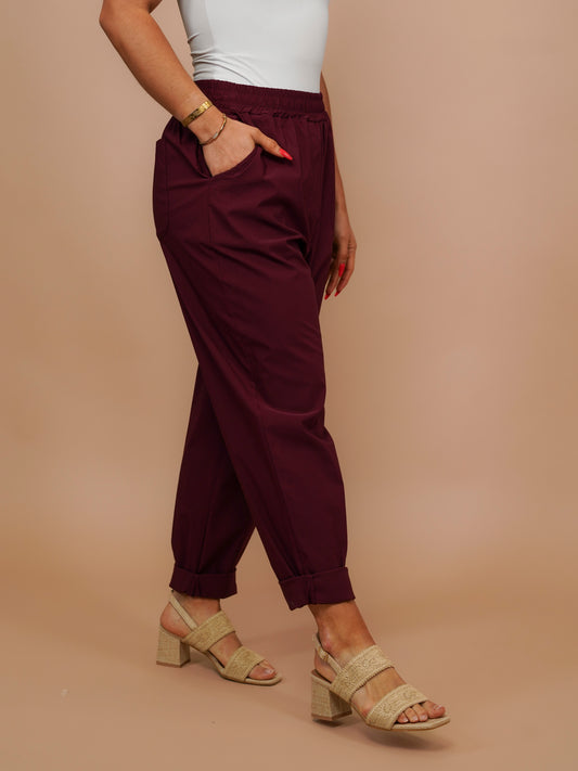 Pantalon extensible Nomad bordeaux