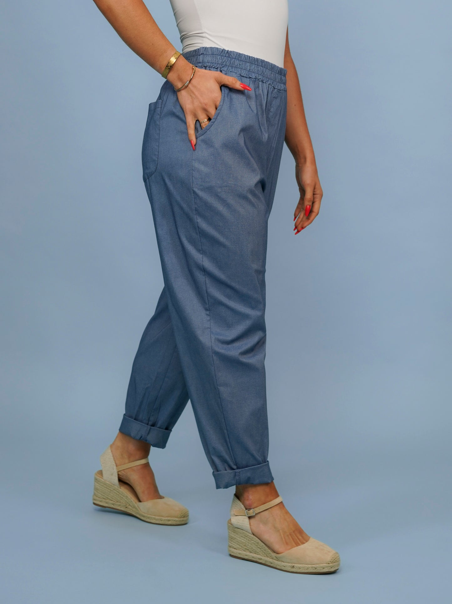 Pantalon extensible Nomad bleu jean