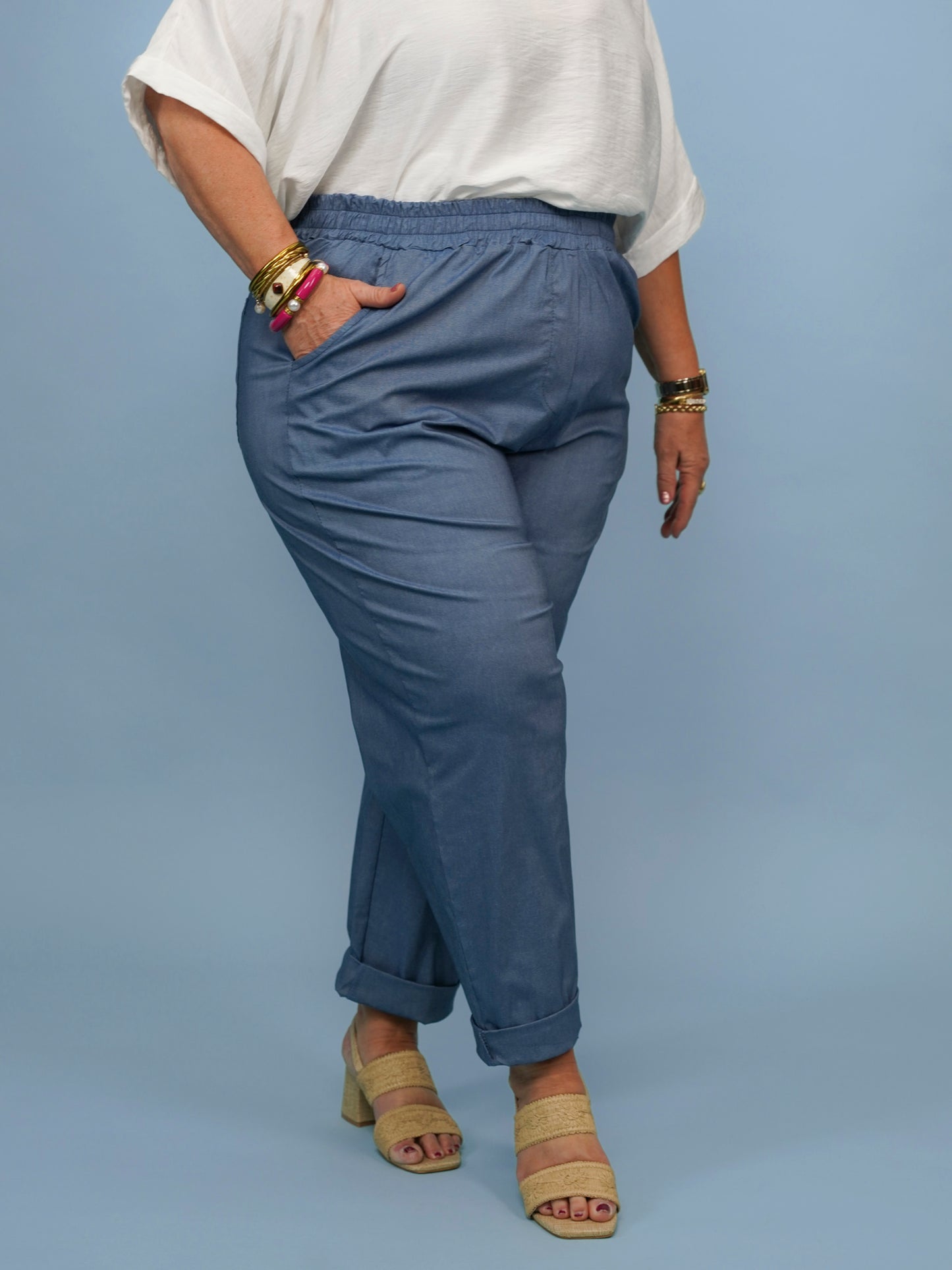 Pantalon extensible Nomad bleu jean