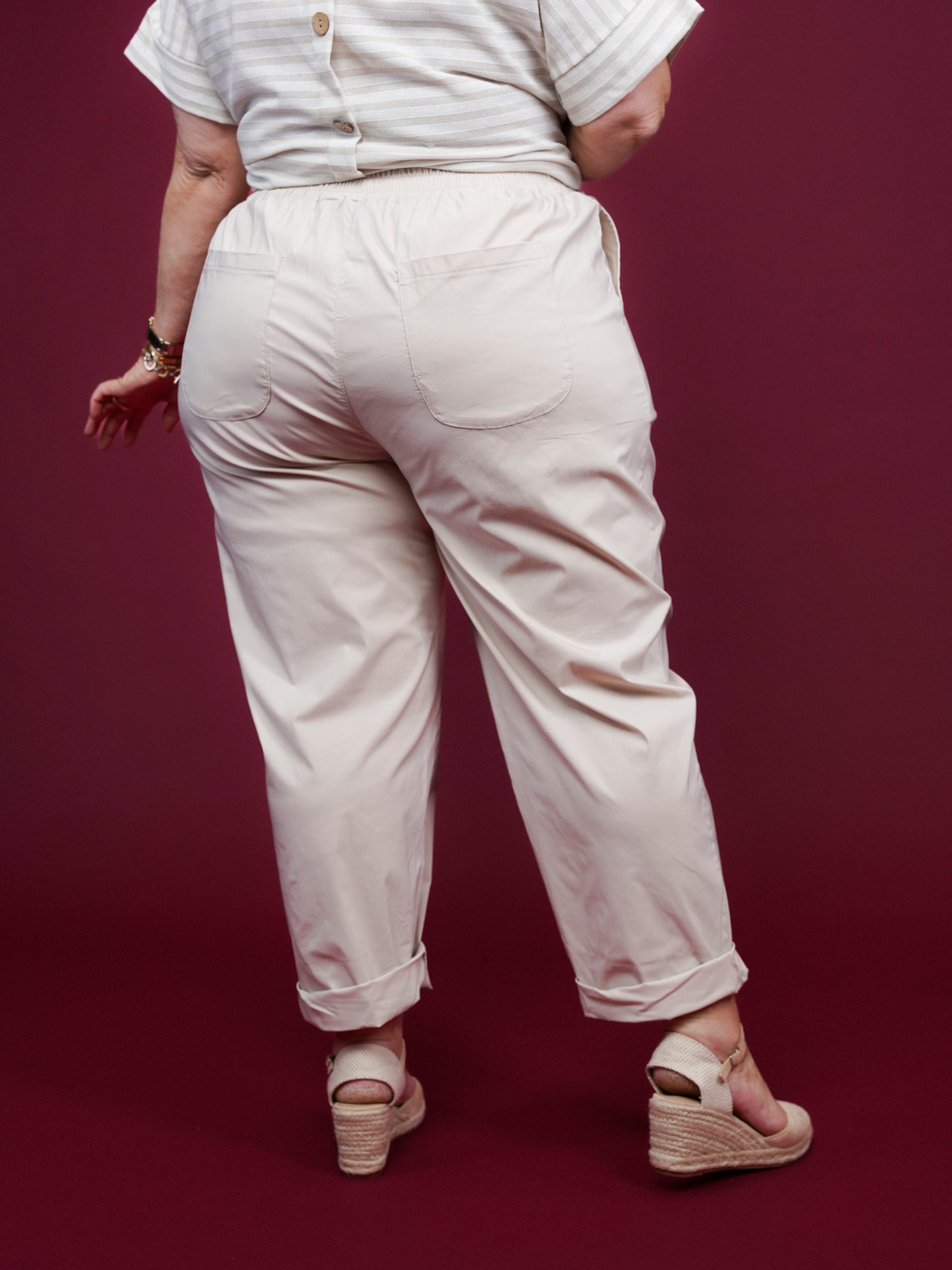 Pantalon extensible nomad beige