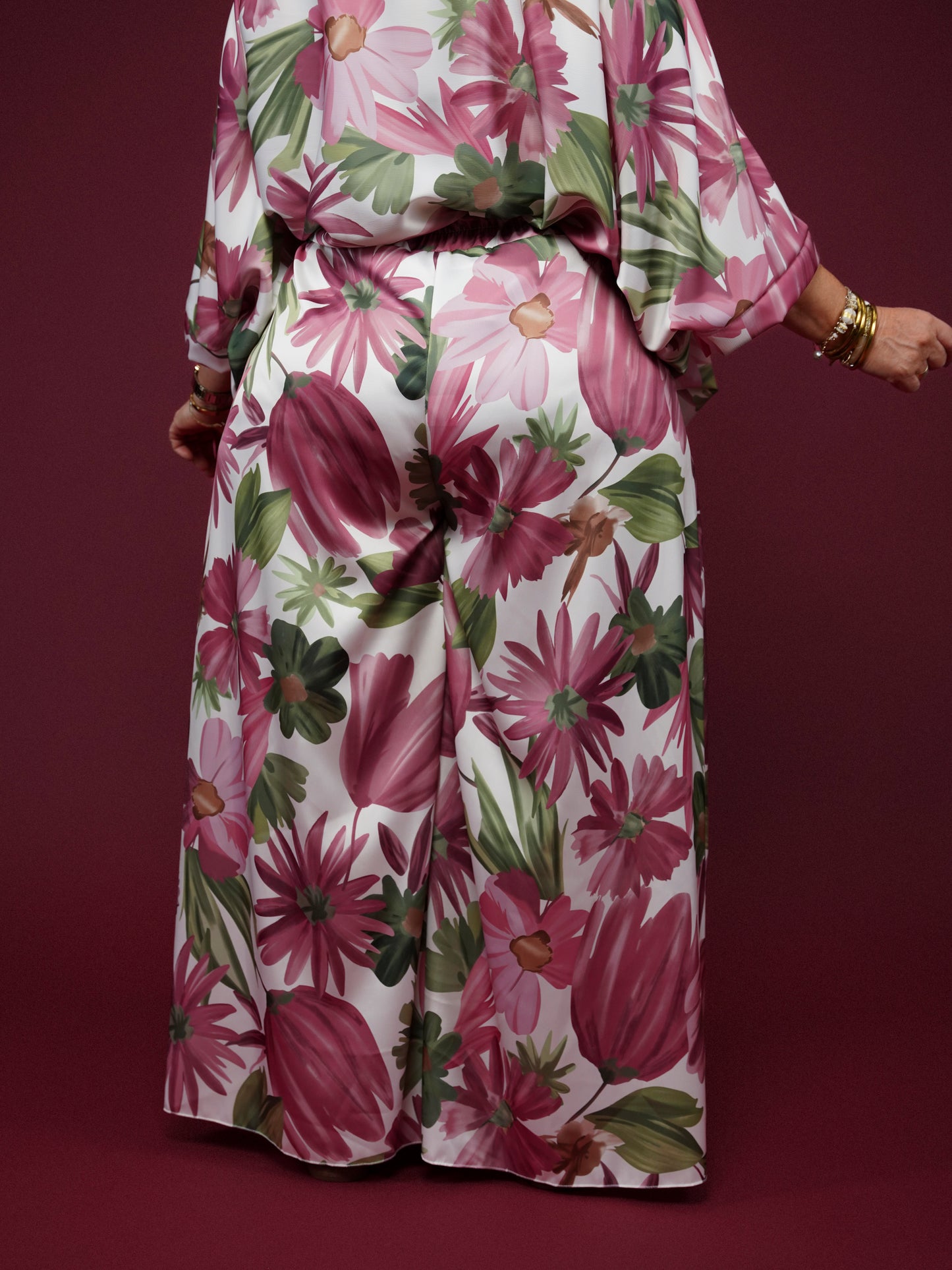 Pantalon imprimé fleuri - 1508