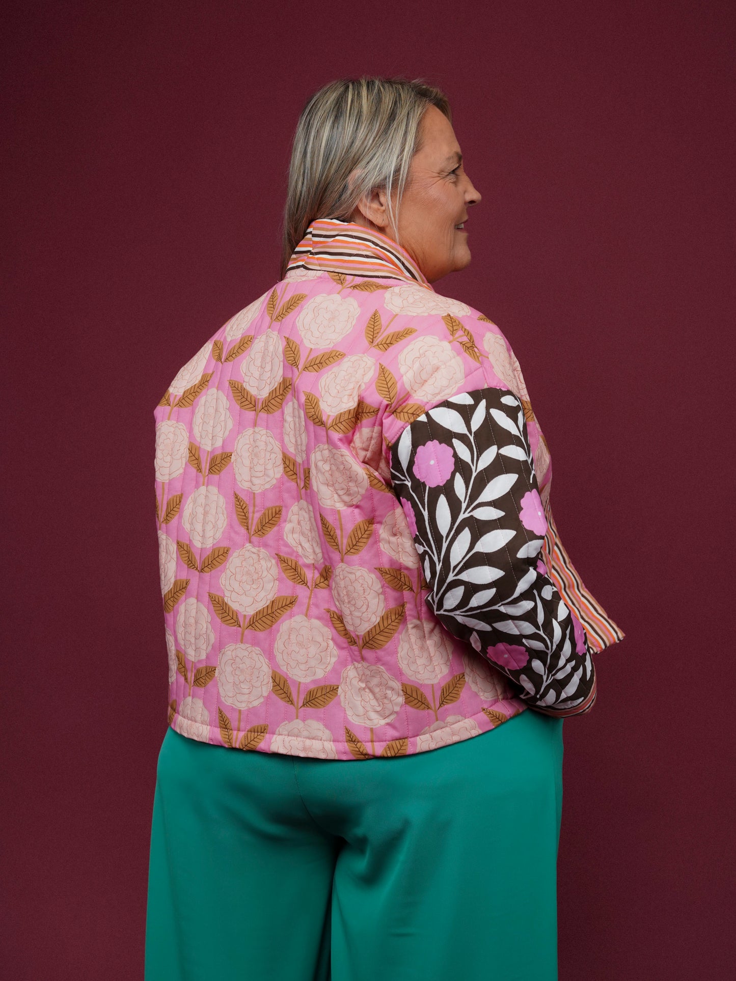 Veste matelassée florale