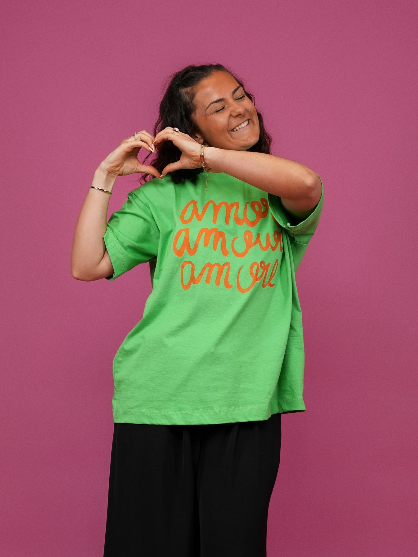 T-shirt amour vert - 1525