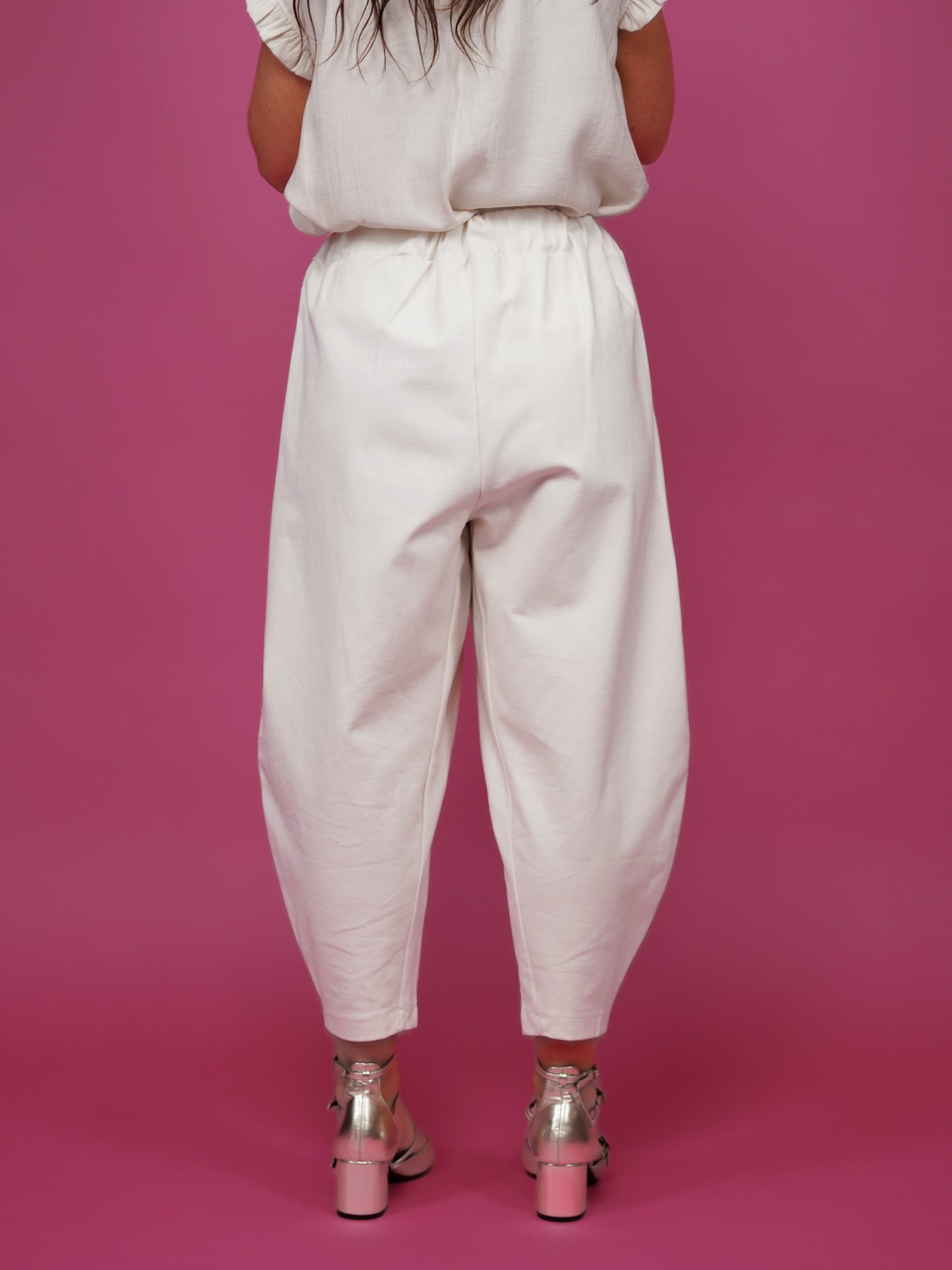 Pantalon japonais crème