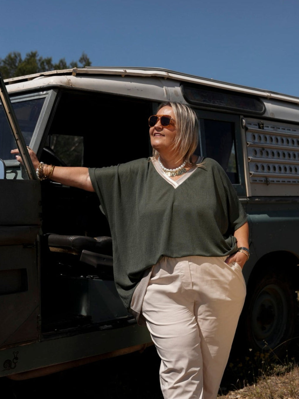 Pantalon extensible nomad beige