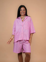 Chemise fuchsia - 1860