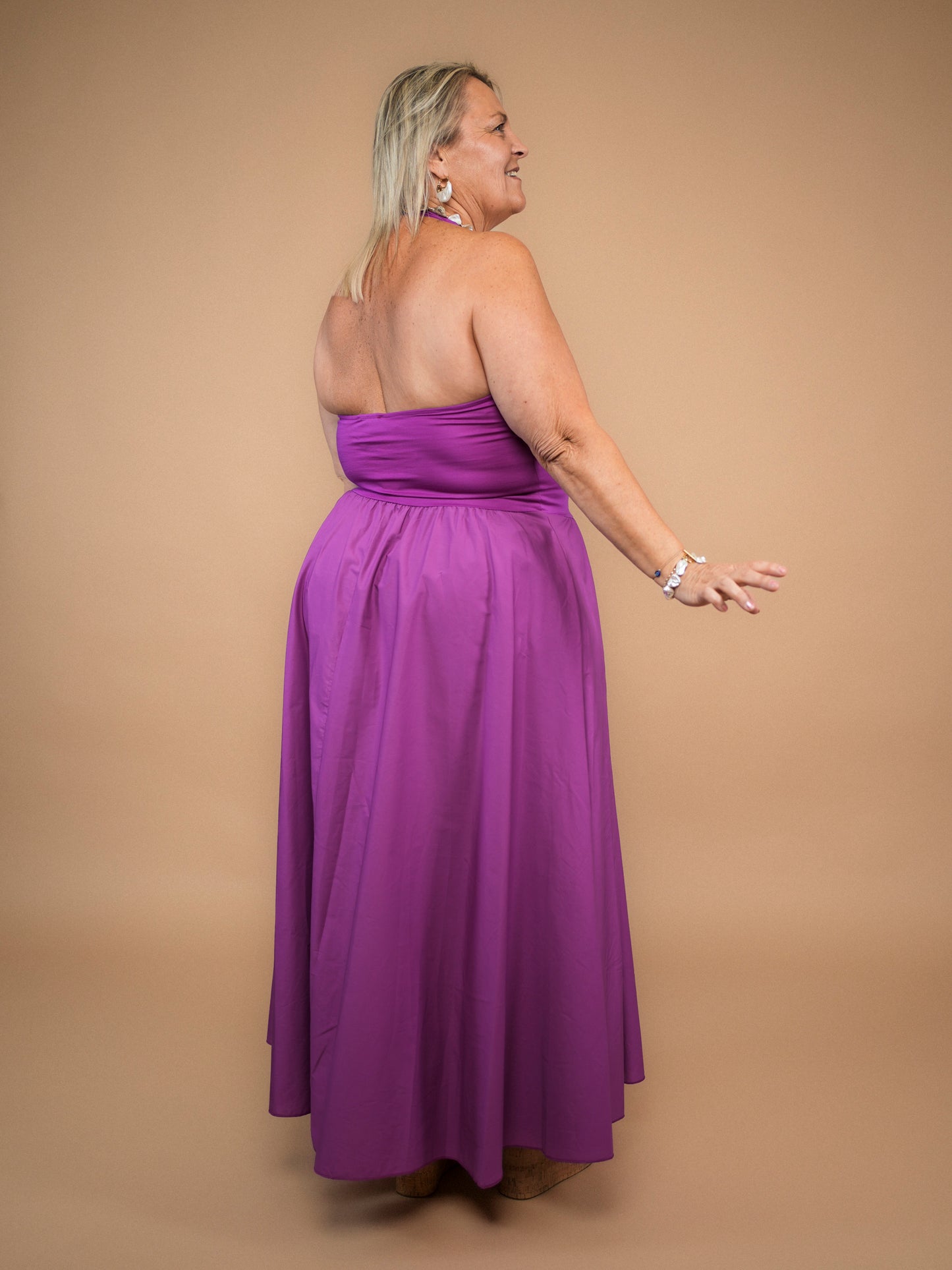 Robe débardeur fuchsia