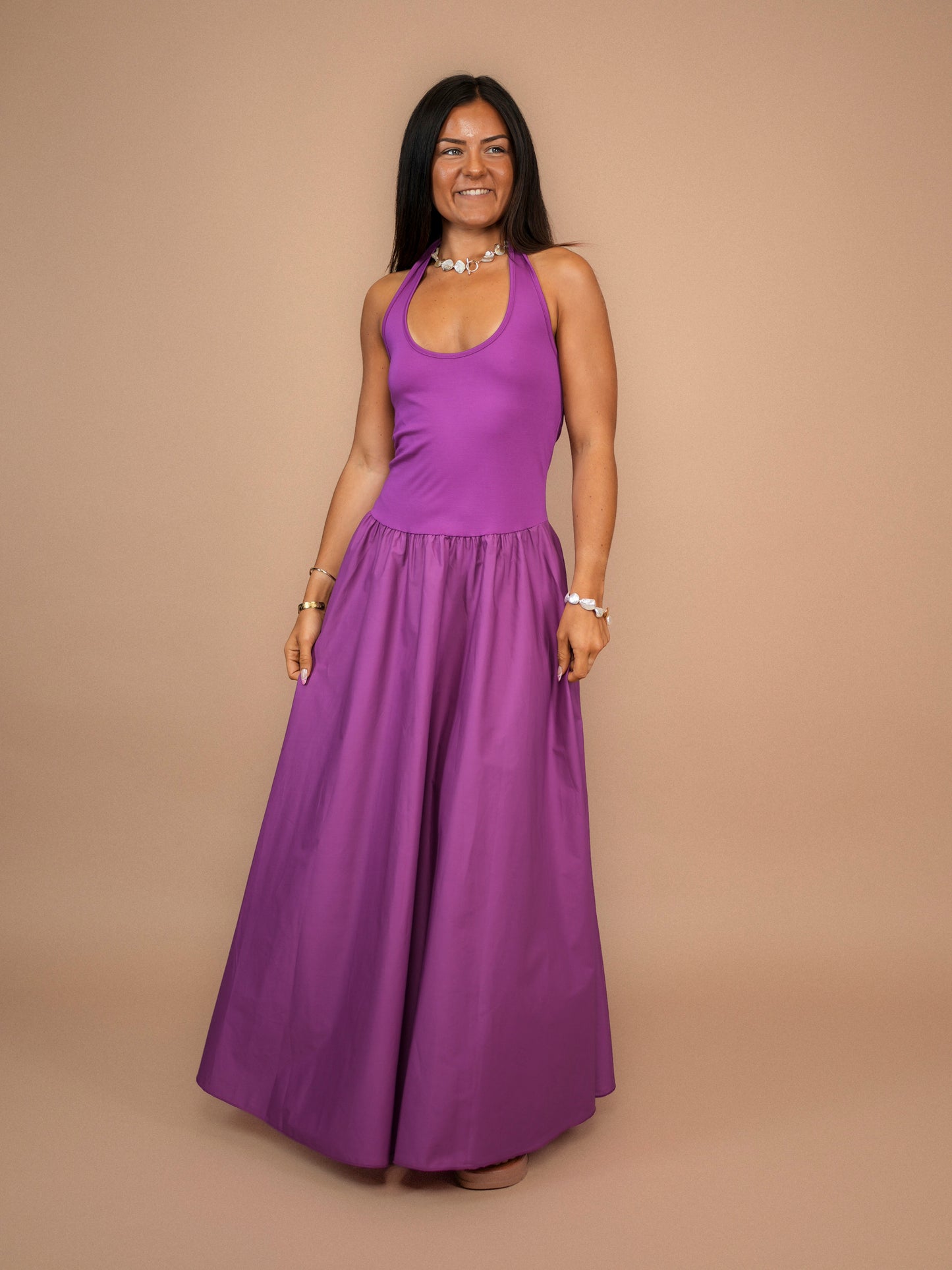Robe débardeur fuchsia