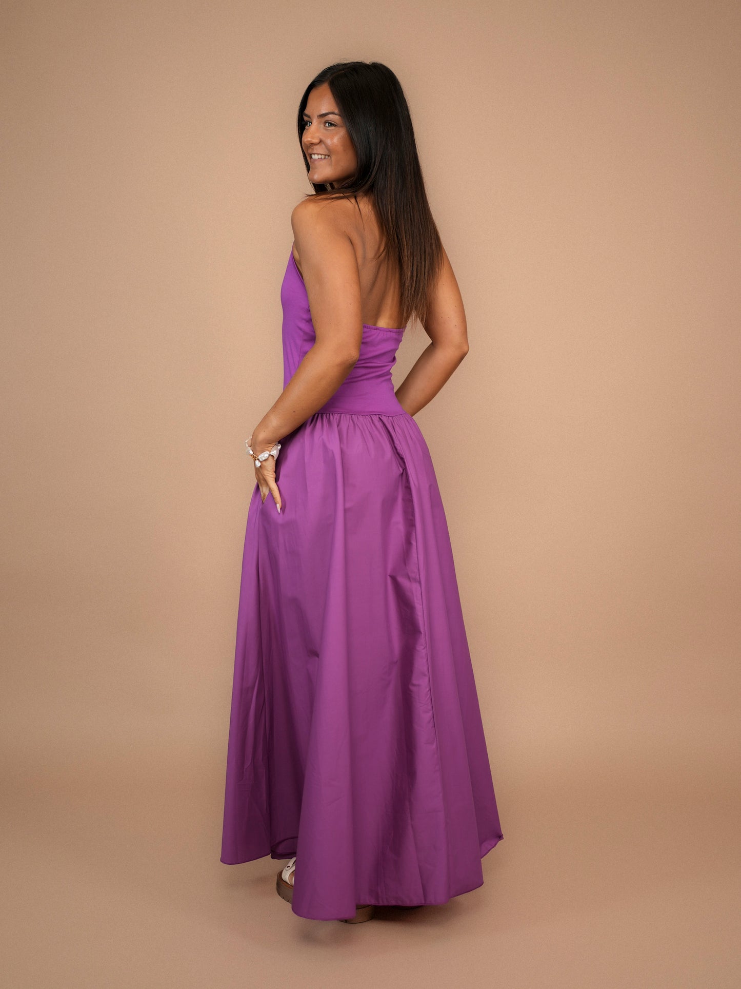 Robe débardeur fuchsia