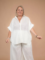 Chemise ajourée