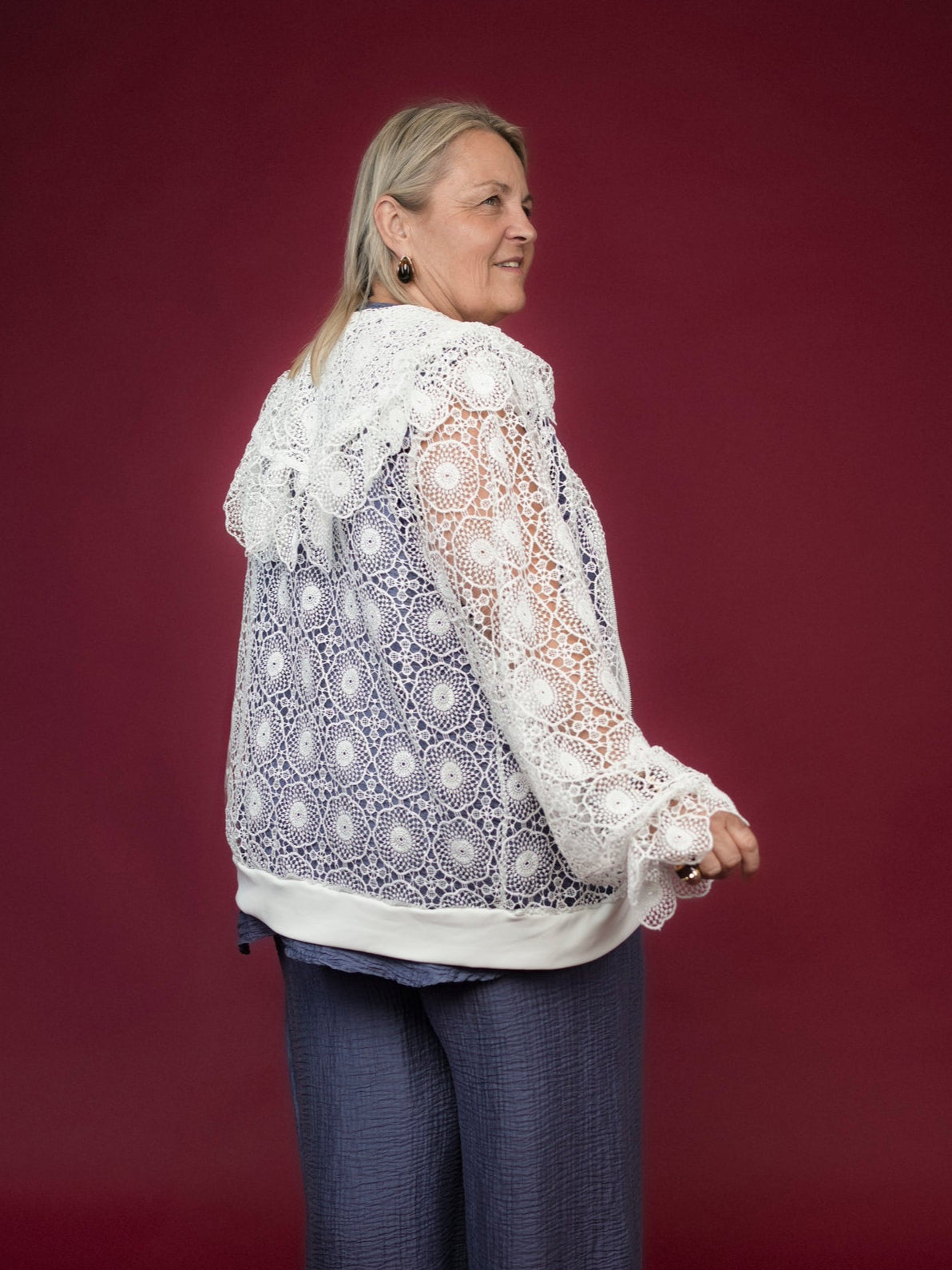 Veste en broderie anglaise