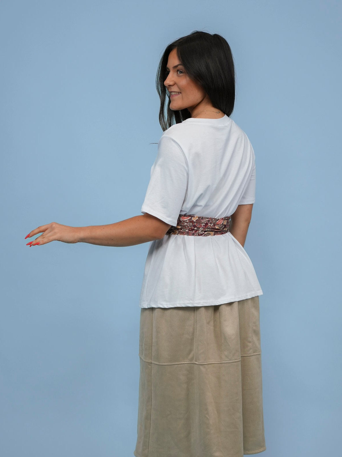 T shirt détail foulard