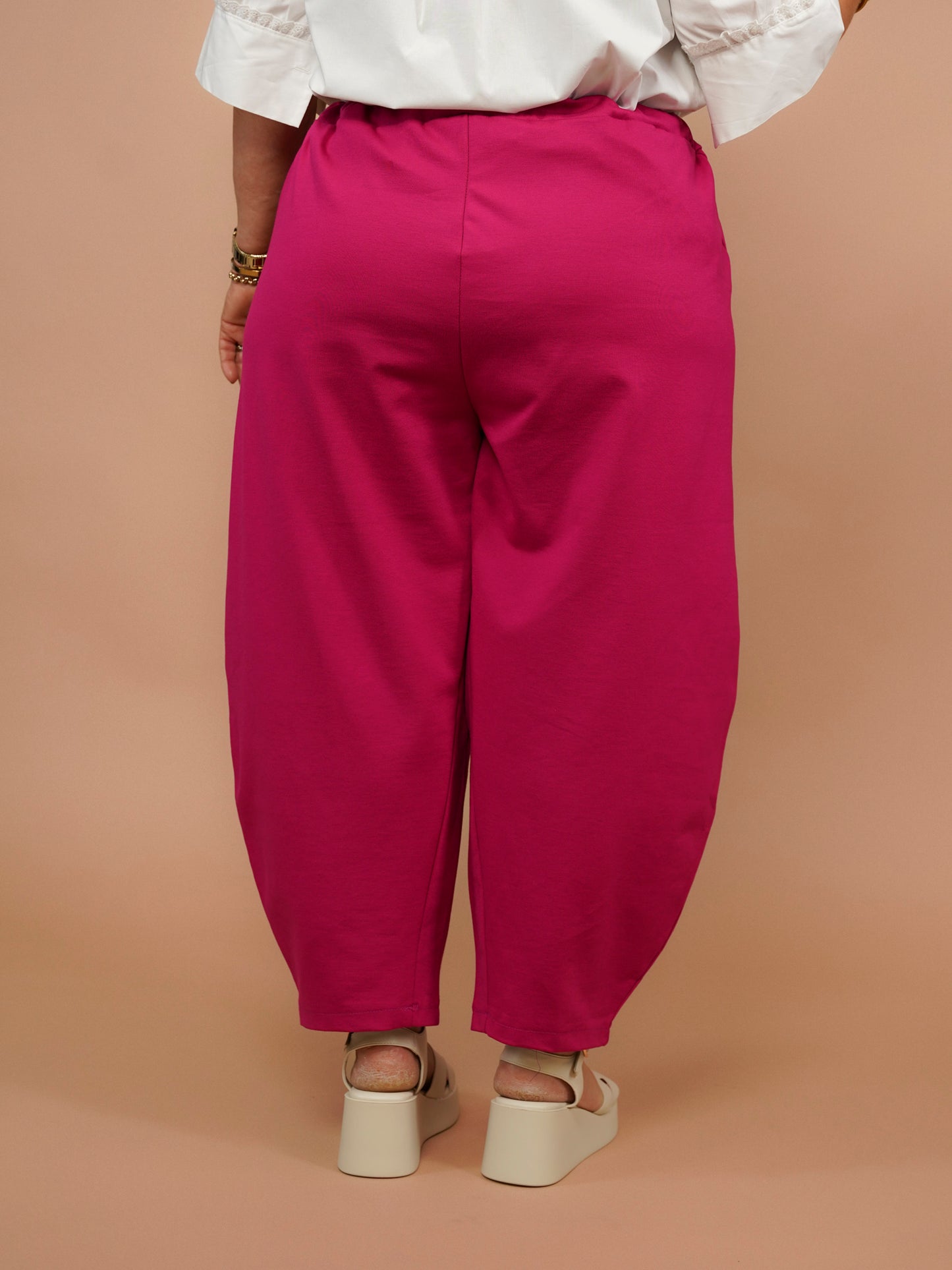 Pantalon japonais fuchsia