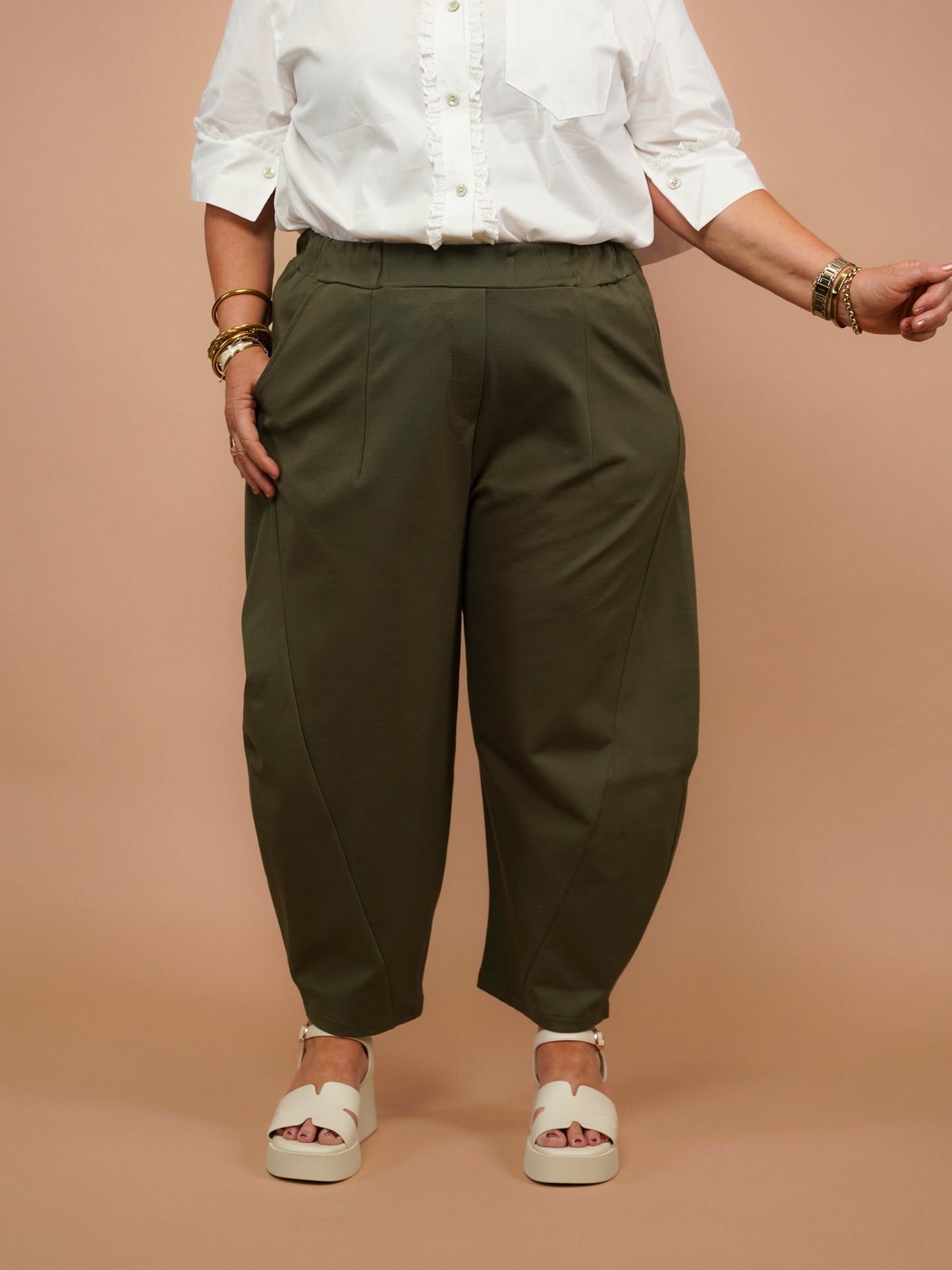 Pantalon japonais kaki