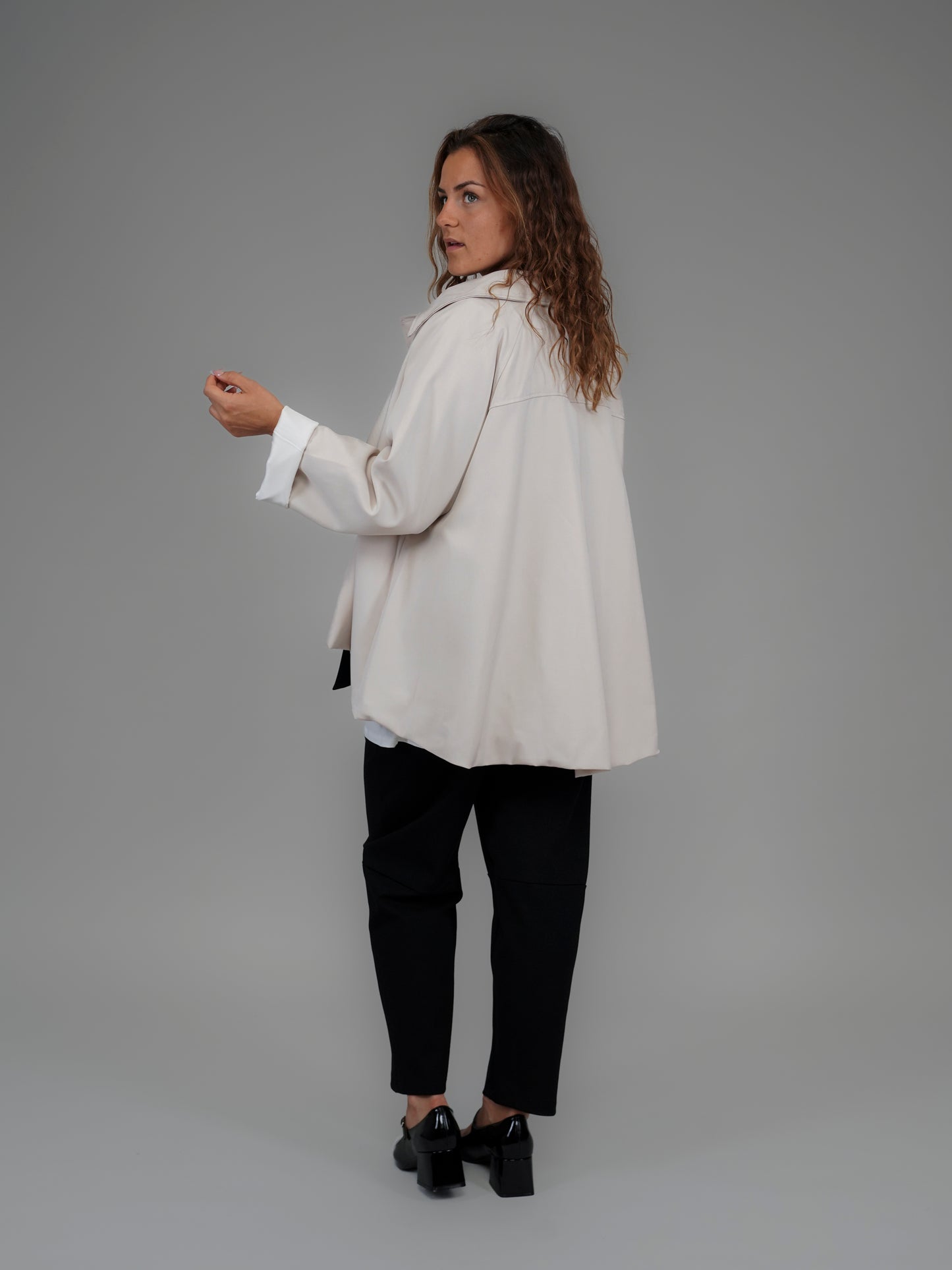 Veste beige effet trench - 1110