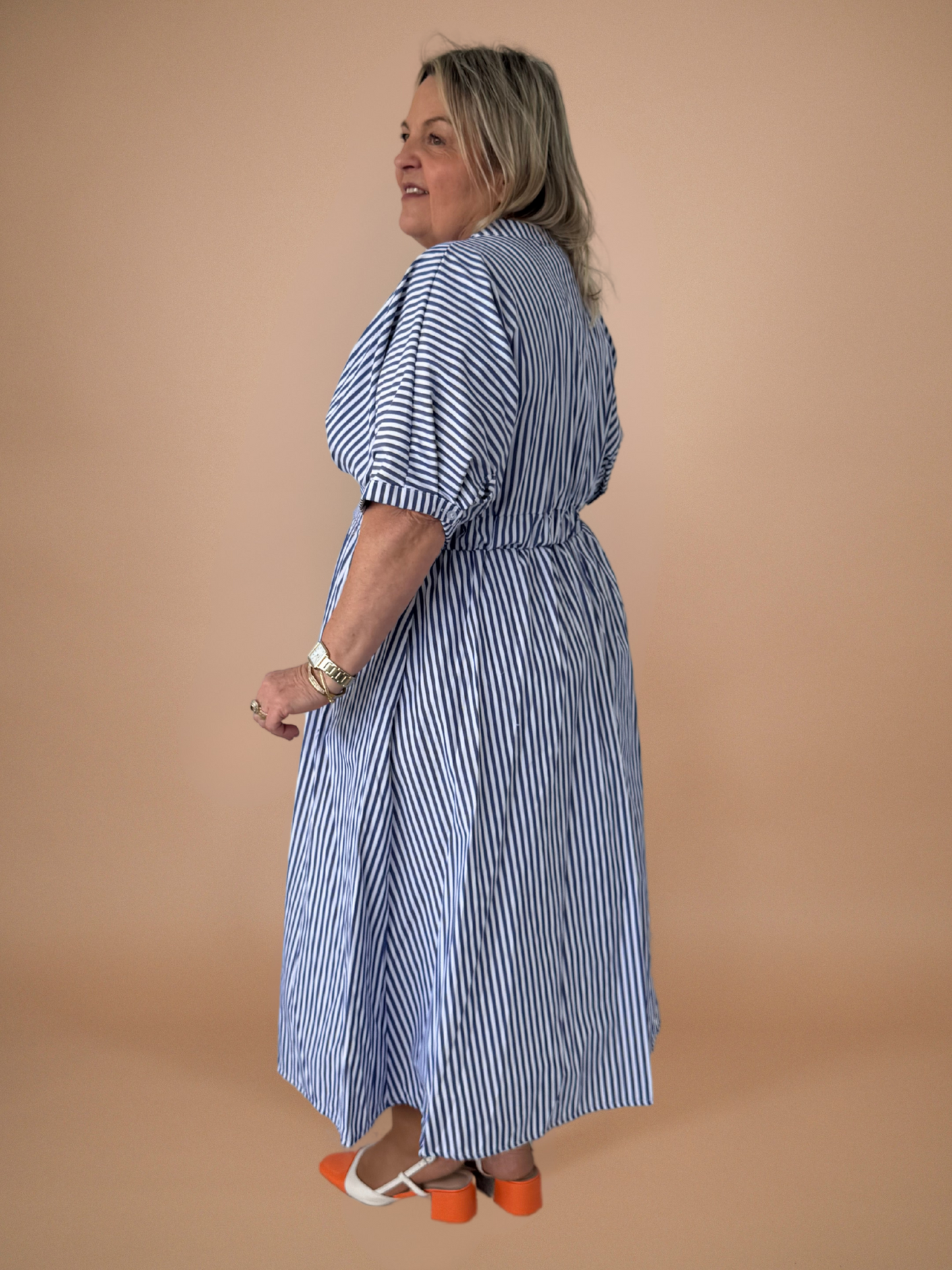 Robe longue rayée - 1571