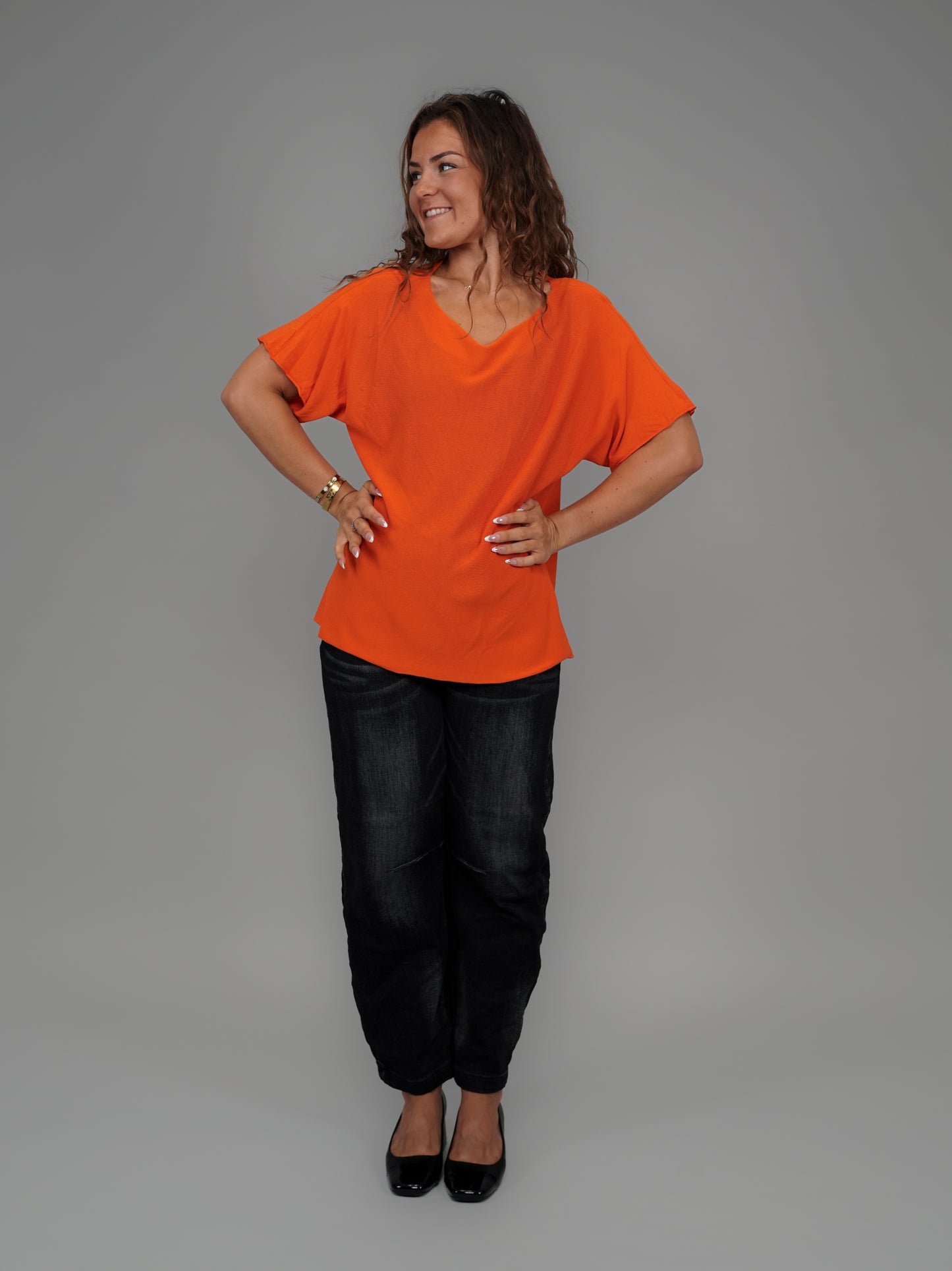 T-shirt uni orange