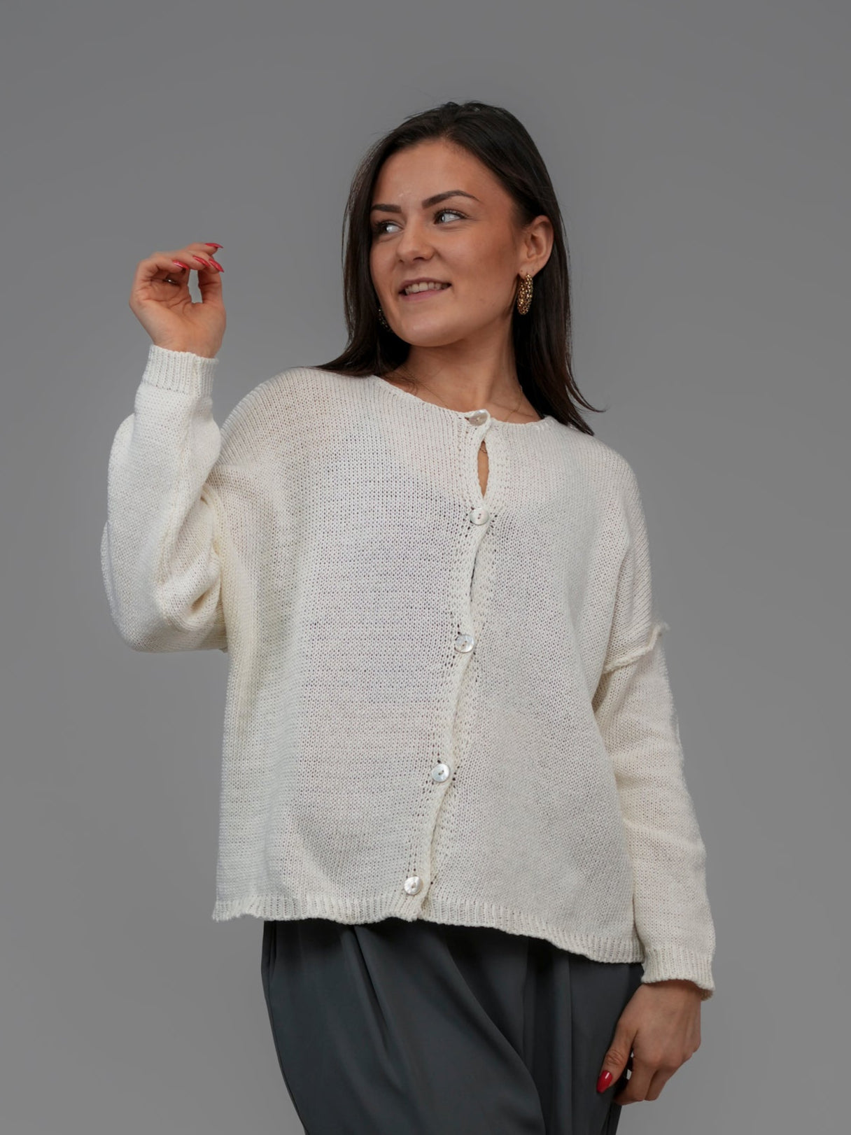 Cardigan écru