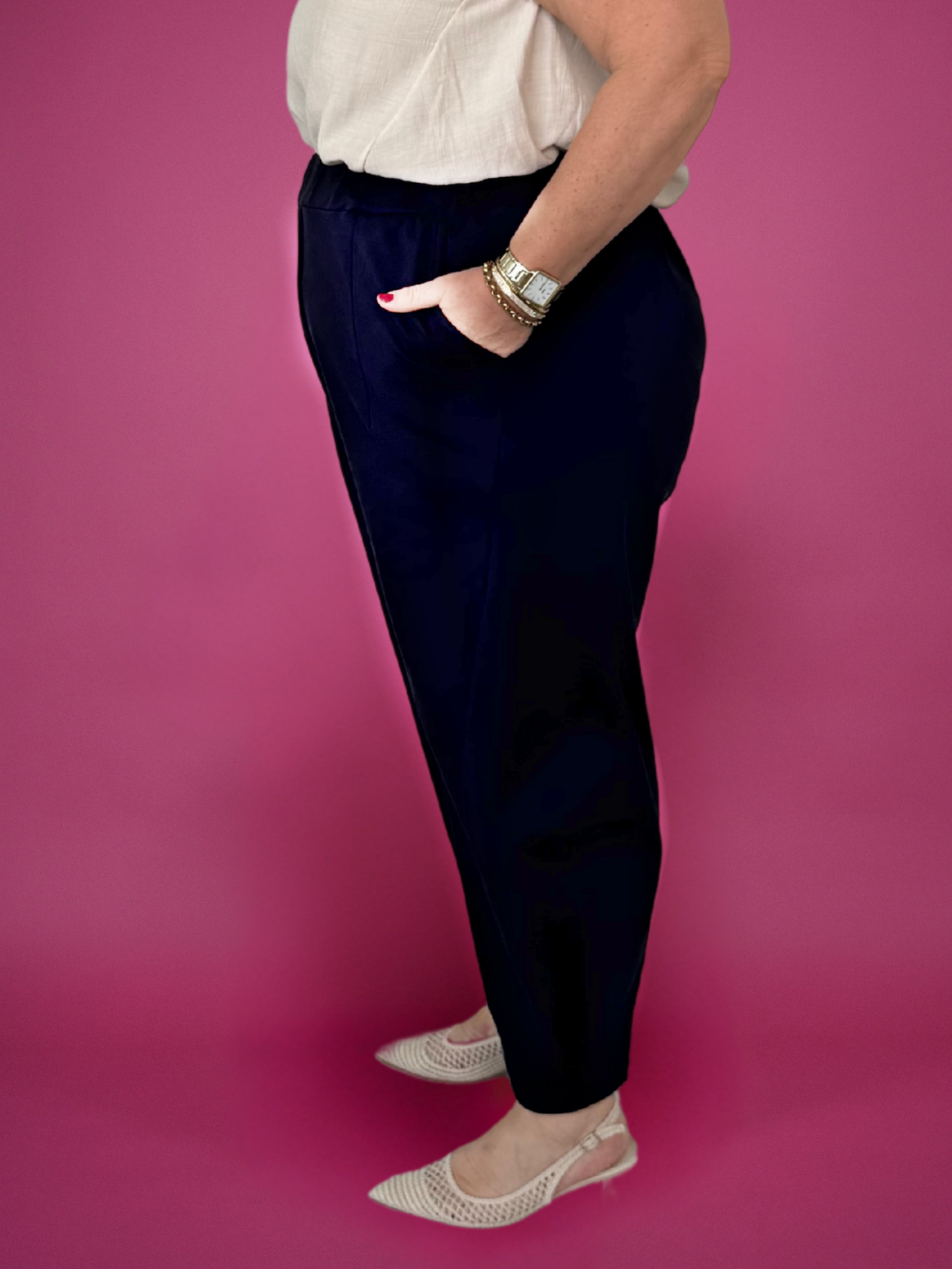 Pantalon japonais marine - 1611