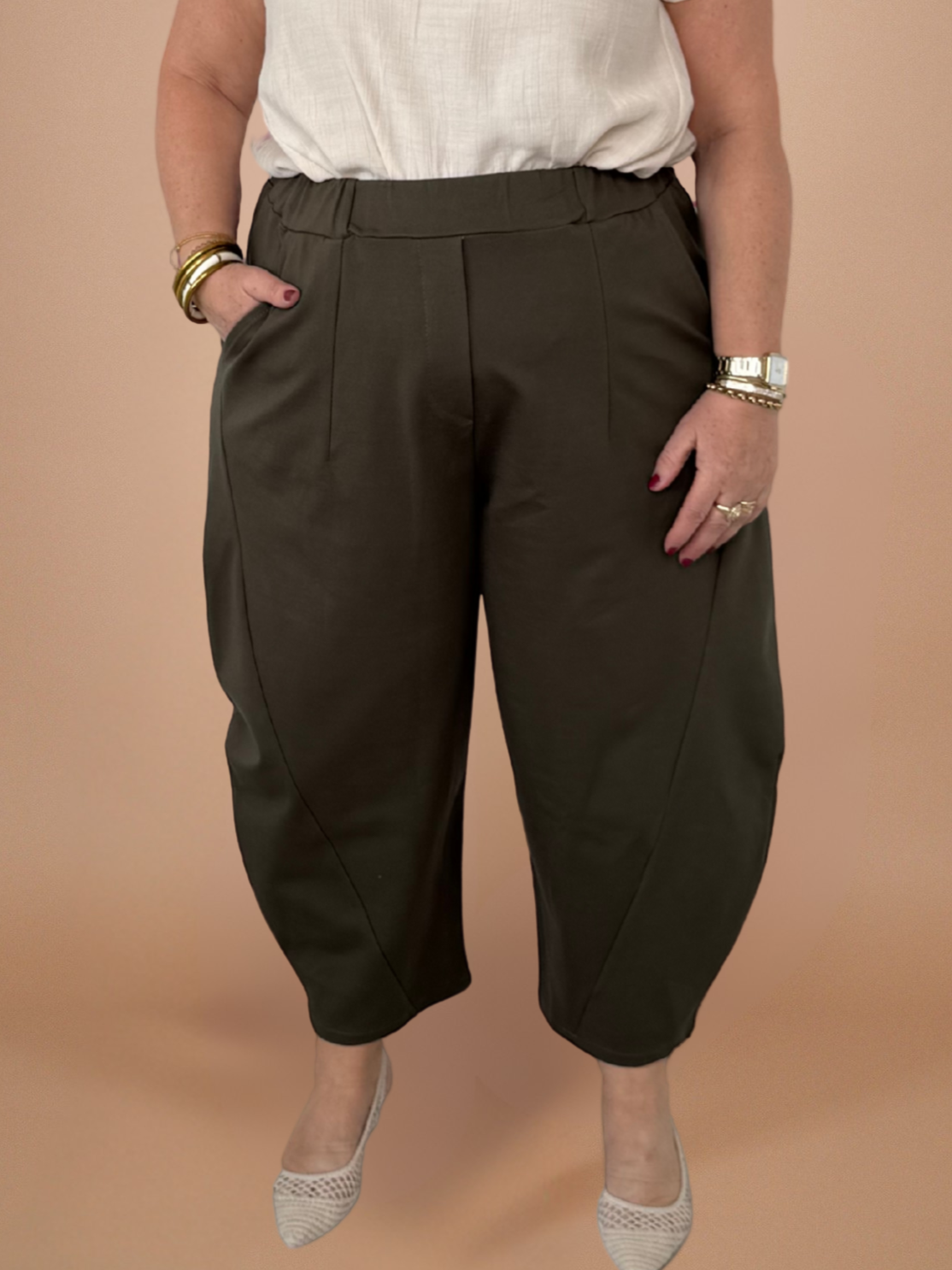 Pantalon japonais kaki - 1611