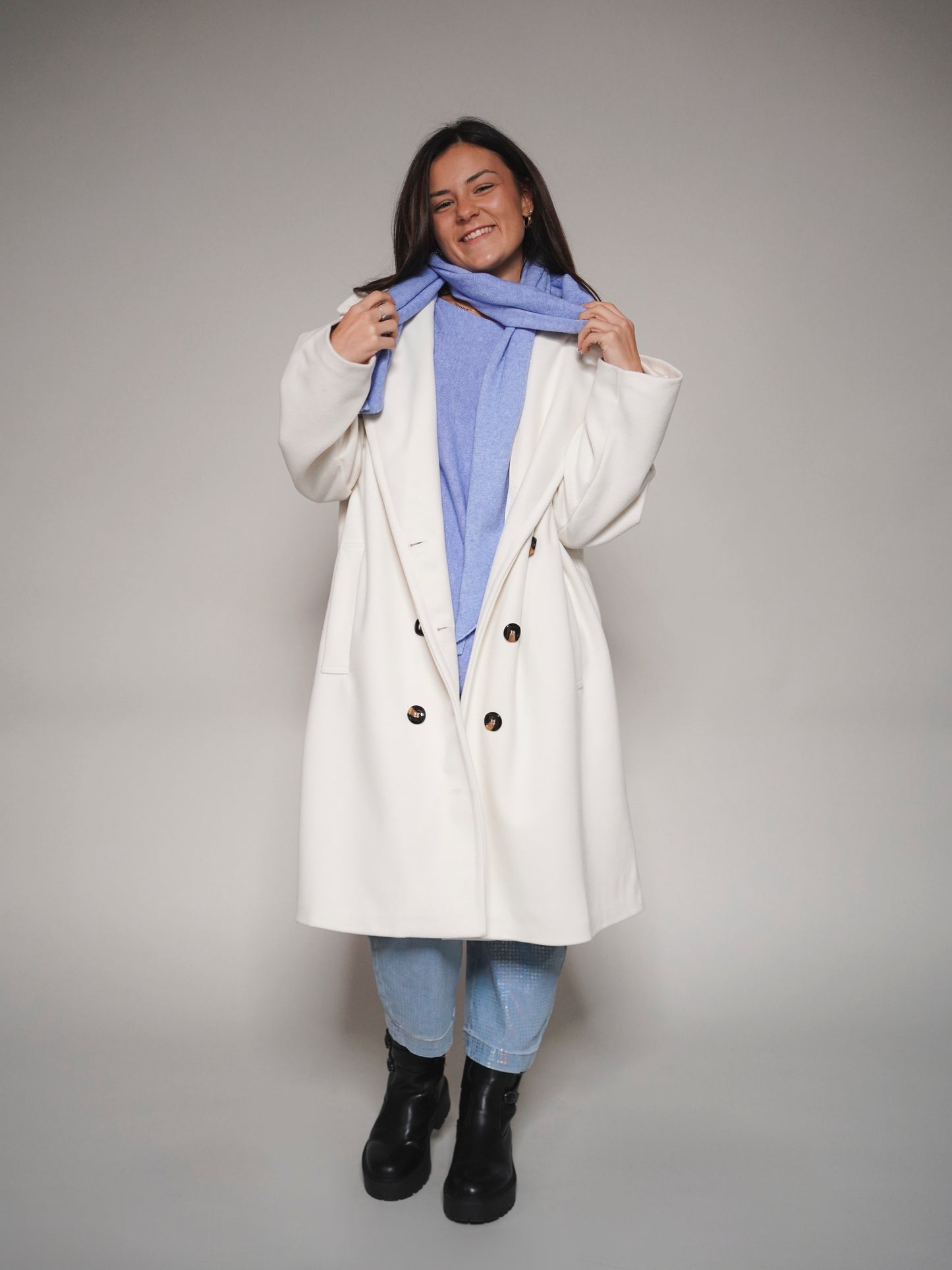 Manteau oversize écru -1703