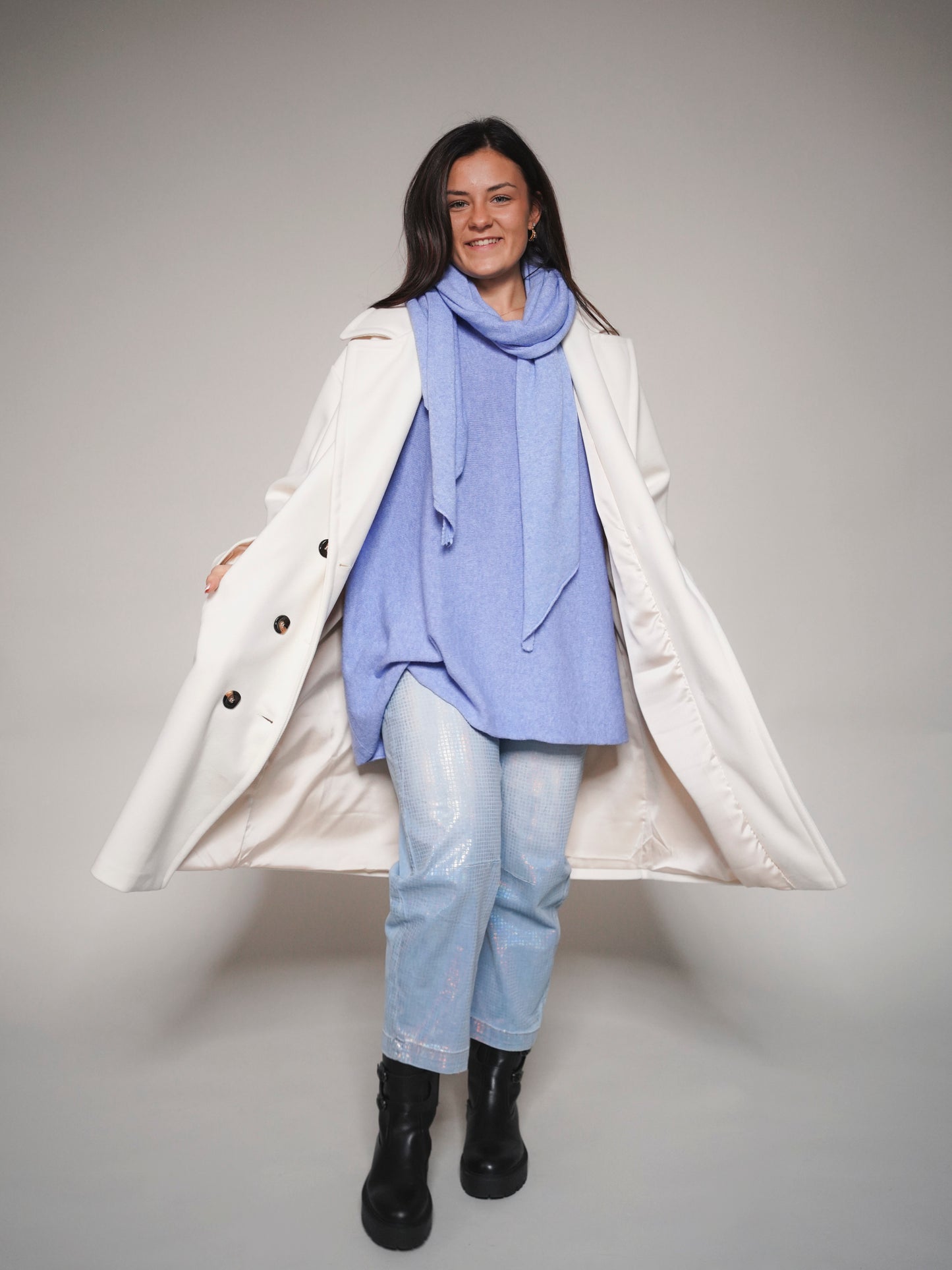 Manteau oversize écru -1703