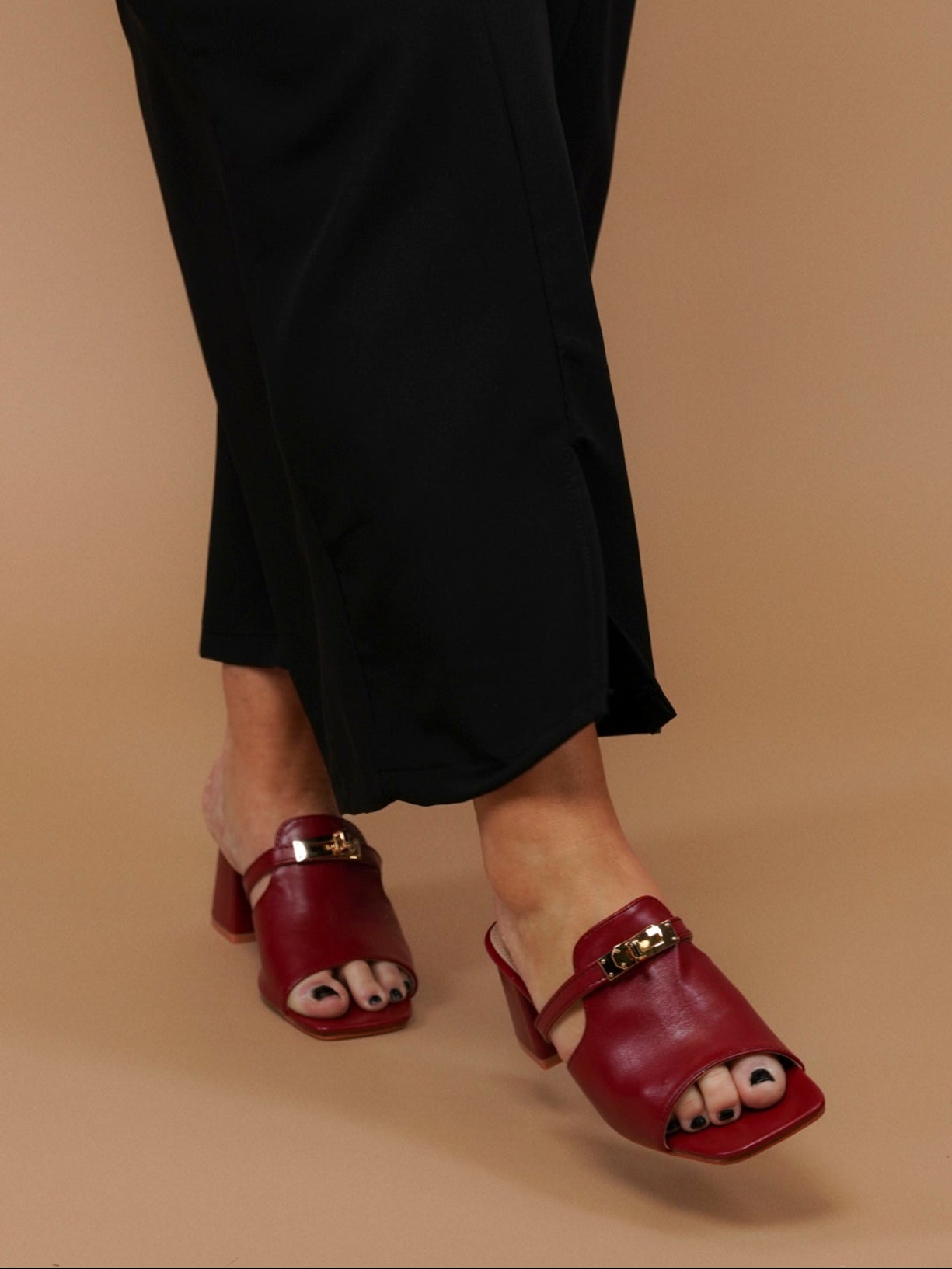 Mules rouges - 1620