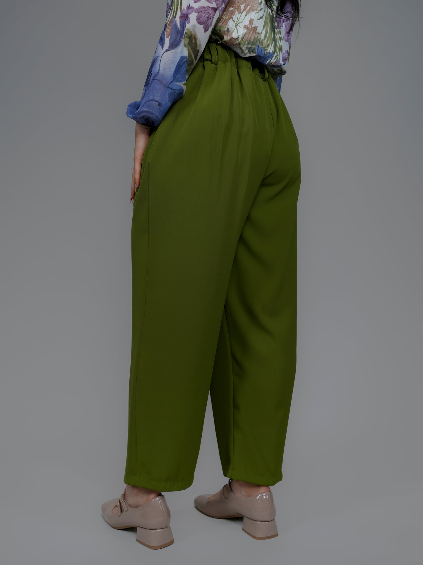 Pantalon à pan vert - 1395