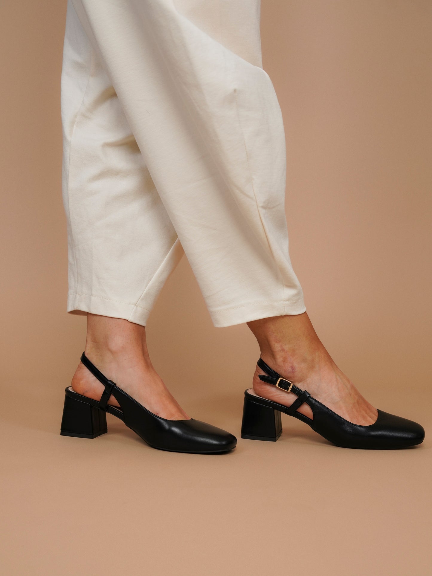 Slingback noires - 1619