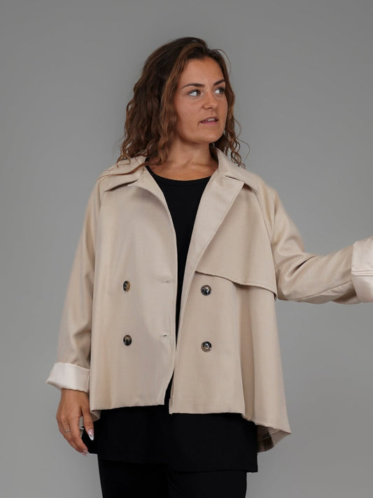 Veste camel clair effet trench - 1110