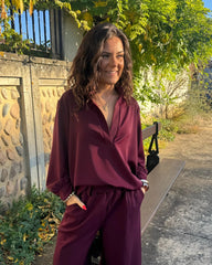 Chemisier bordeaux
