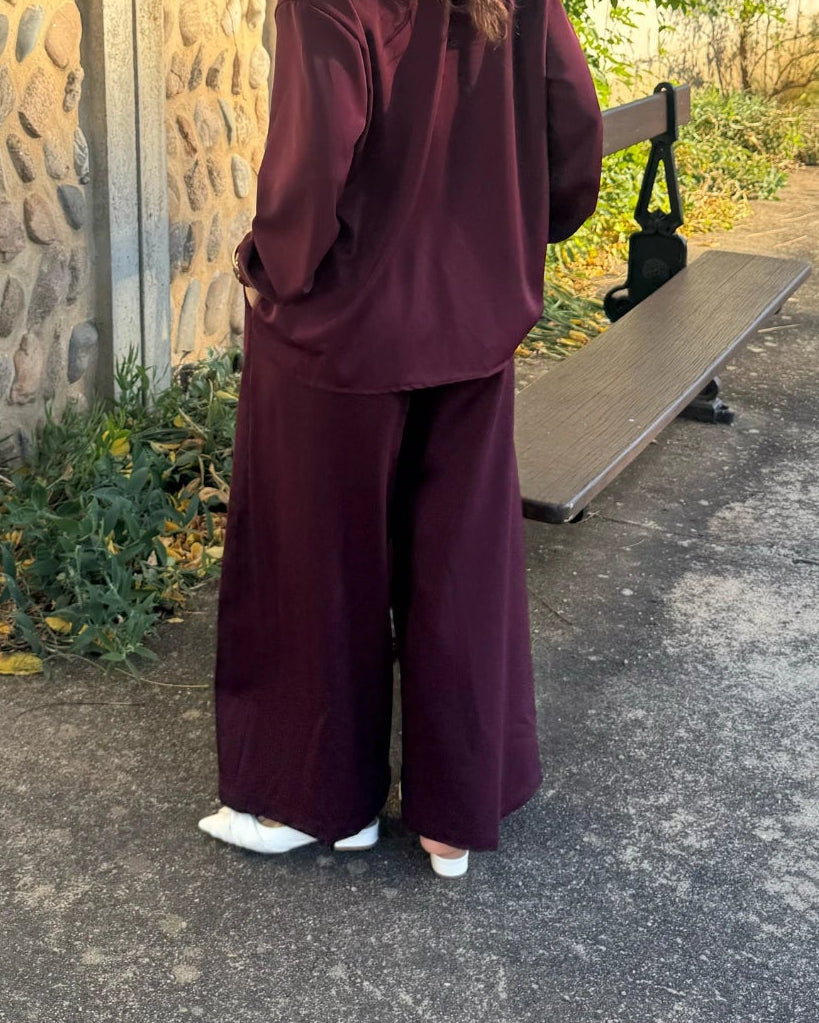 Pantalon bordeaux