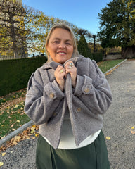 Manteau court gris