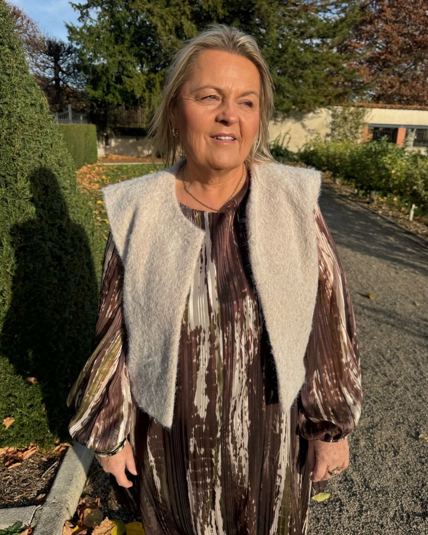 Robe effet peinture chocolat