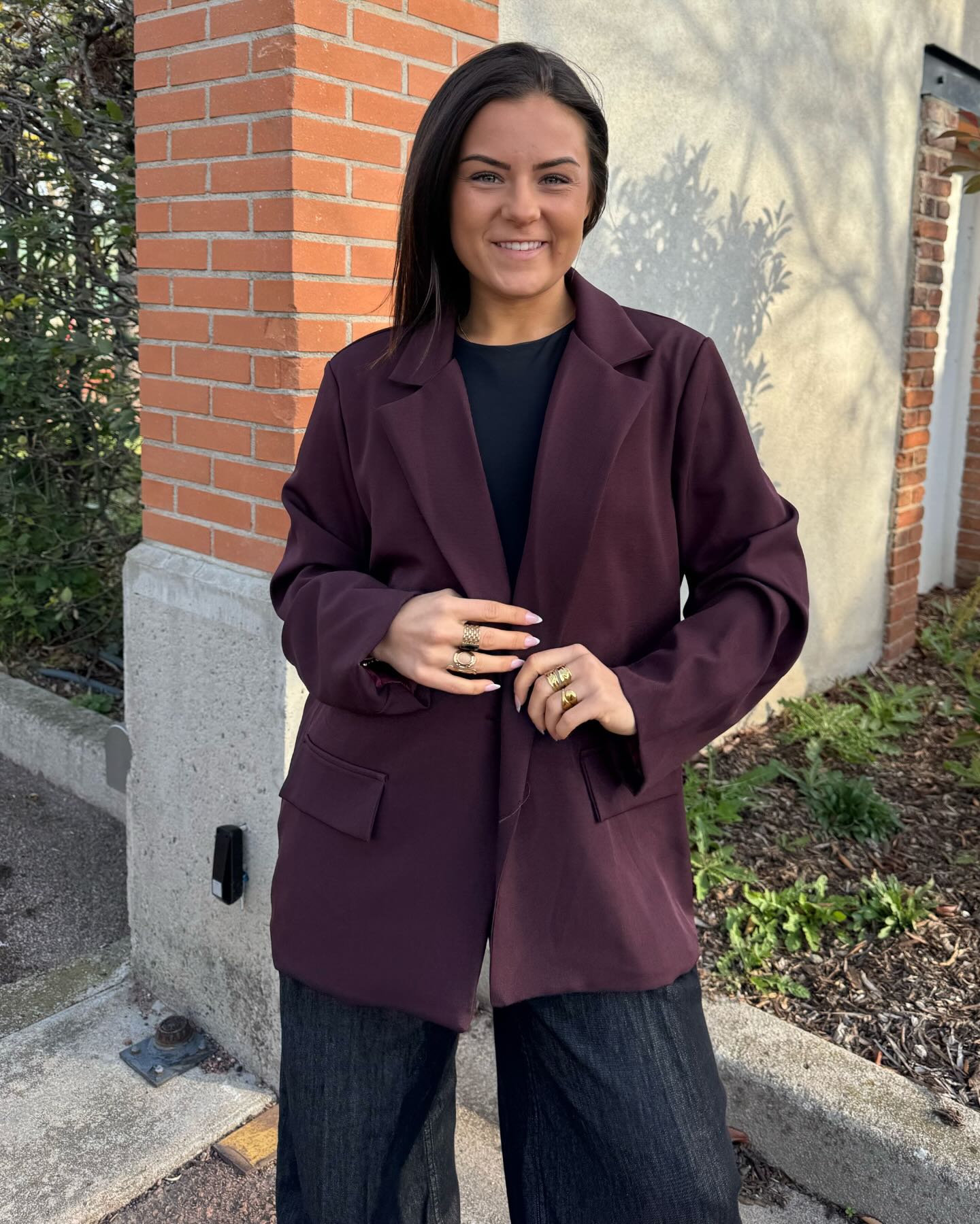 Veste blazer bordeaux