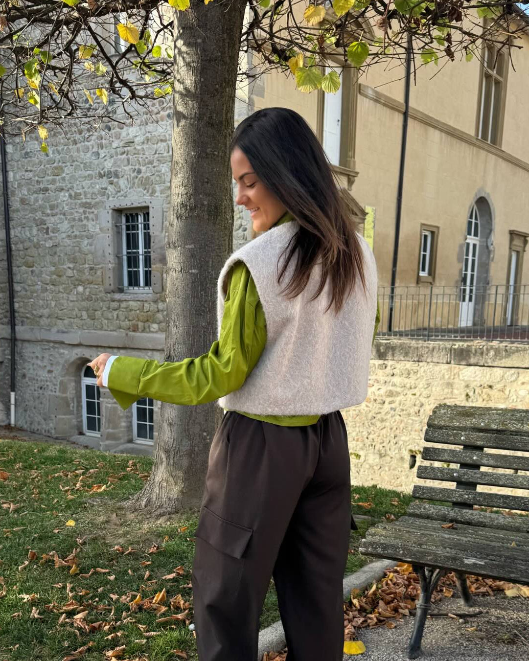 Gilet court sans manches